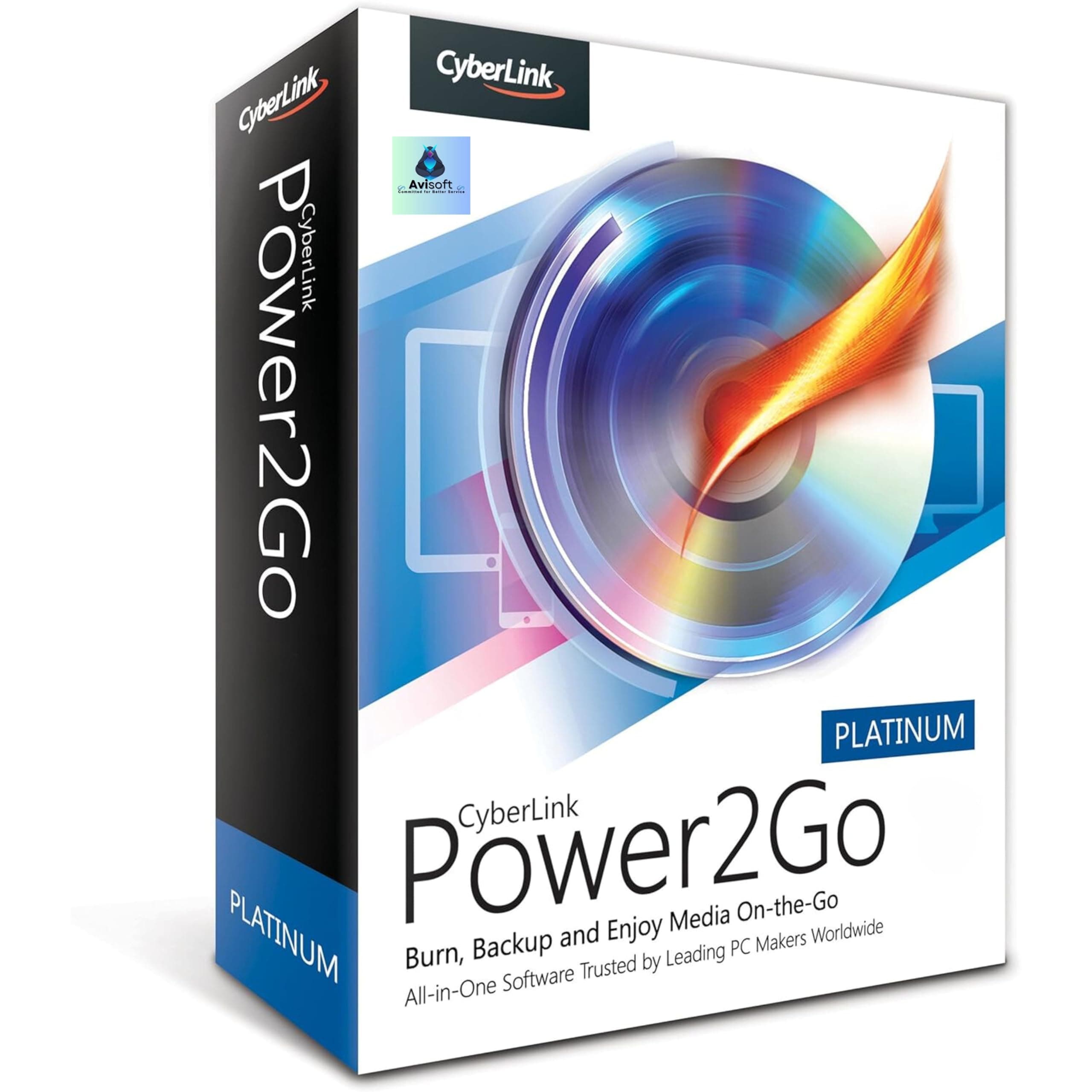 CyberLink Power2Go Platinum | create and burn data discs, music discs, photo galleries, and video discs | Version 13 | Lifetime License | 1PC (Windows) | 2 Hr Delivery