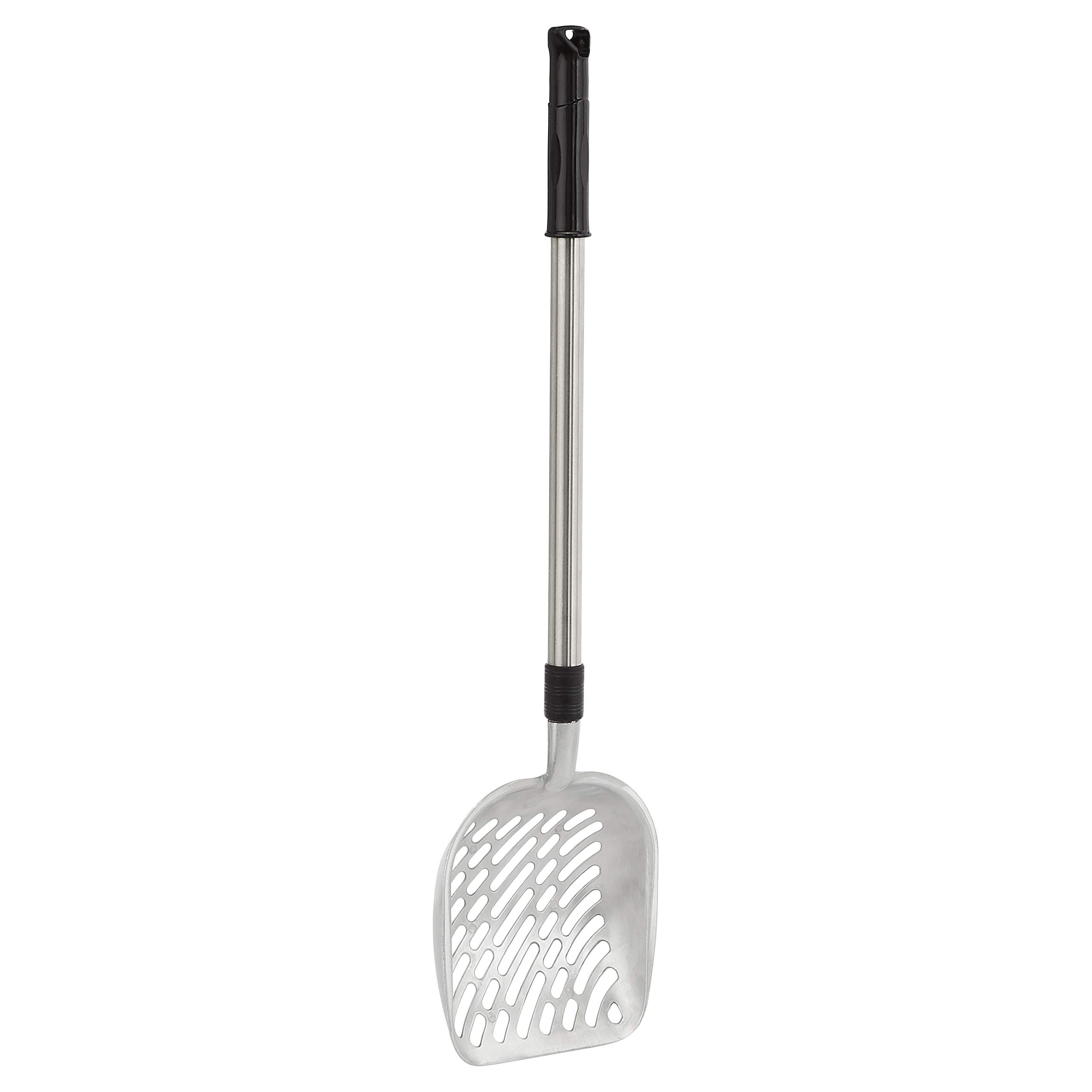 Amazon Basics Metal Litter Scoop with Retractable and Adjustable Handle