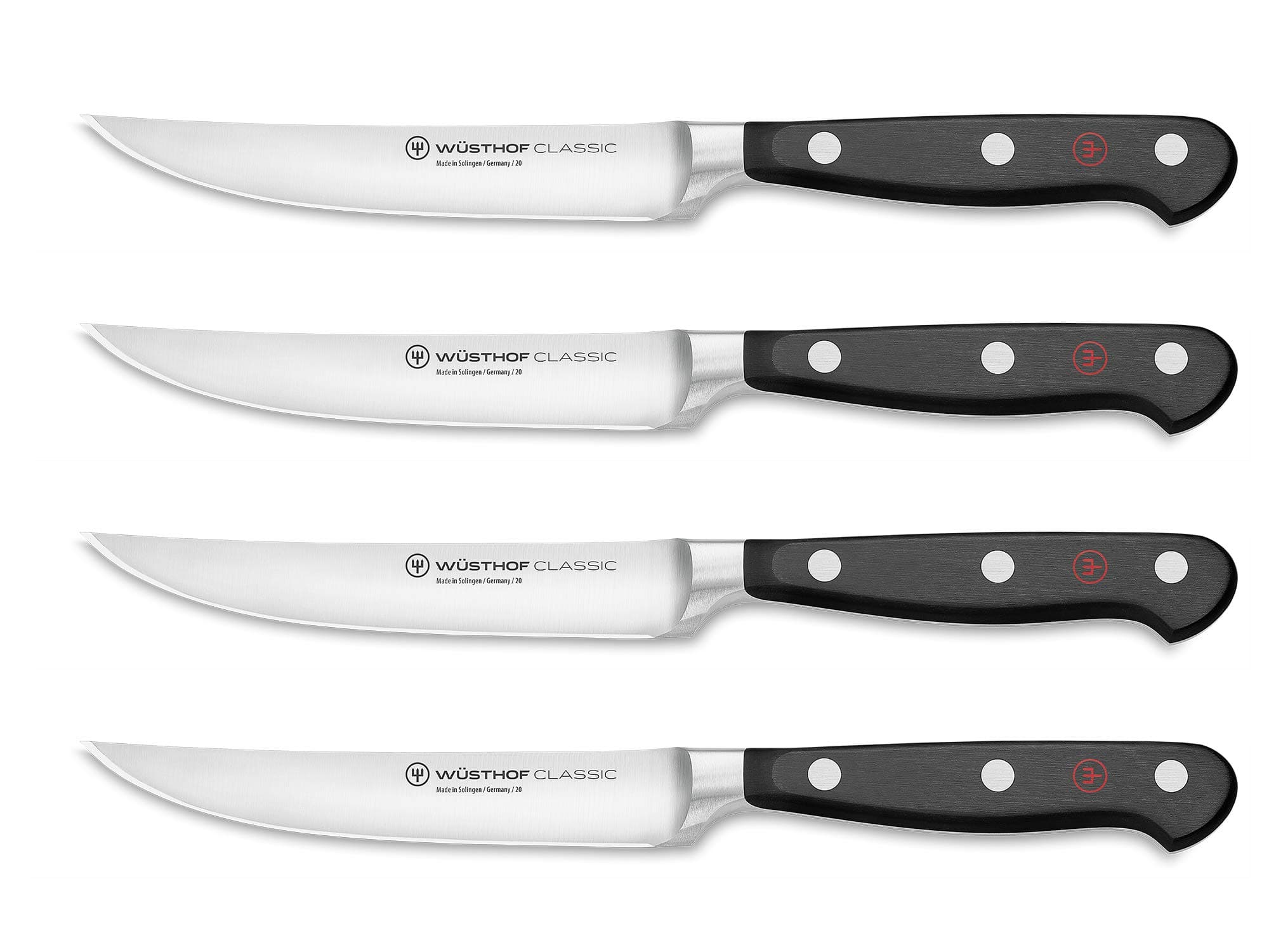Classic Black 4 Piece Steak Knife Set