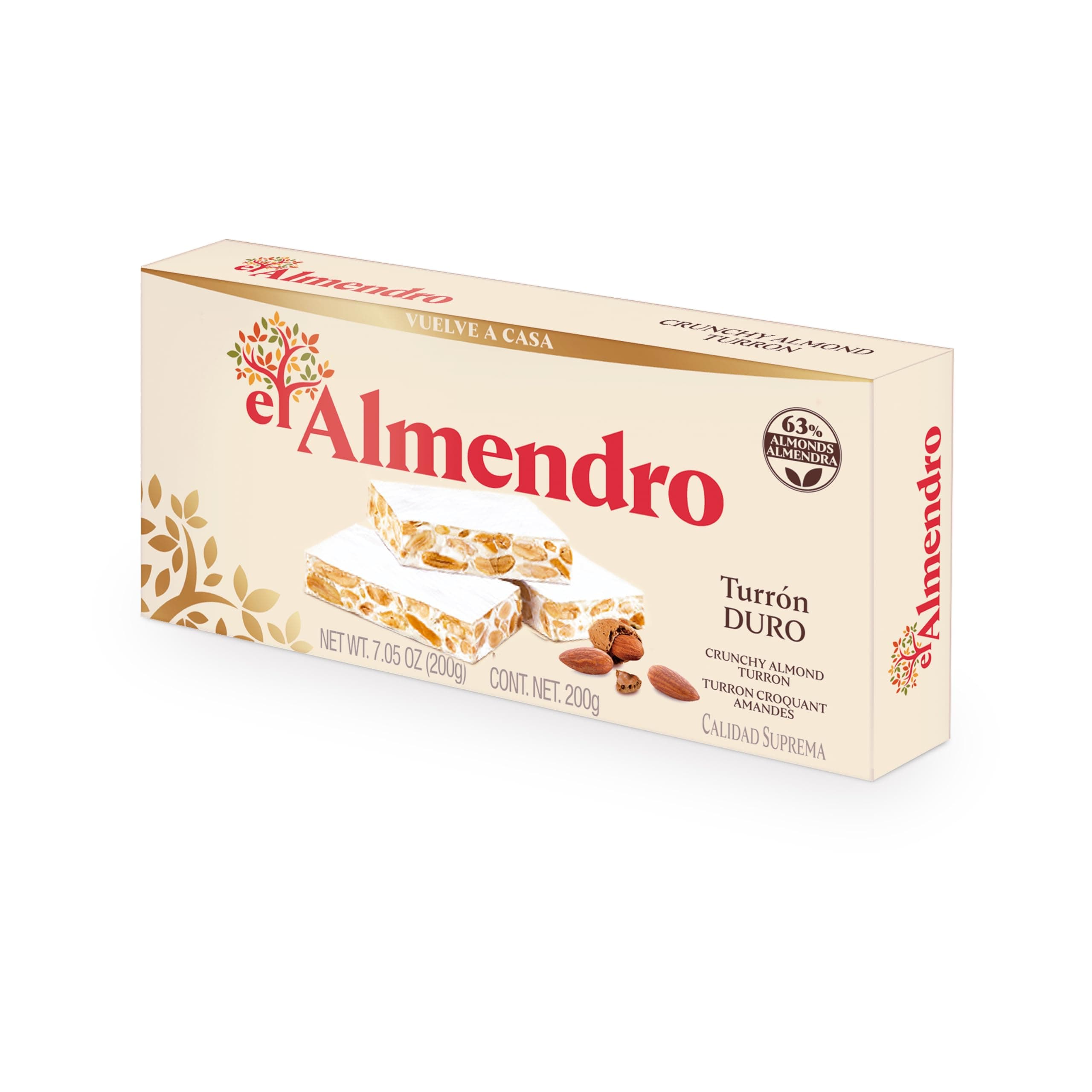 El Almendro Turron Duro 200 Grs (7 Oz )
