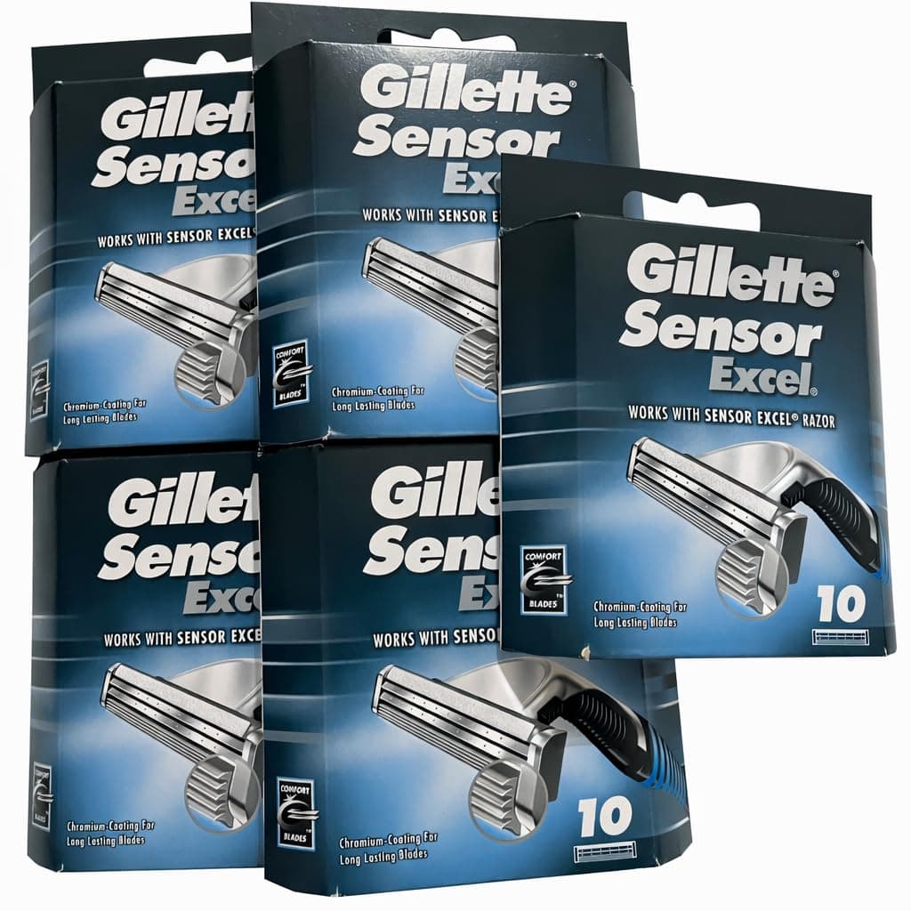 Gillette Sensor Excel-50 Count (5 x 10)