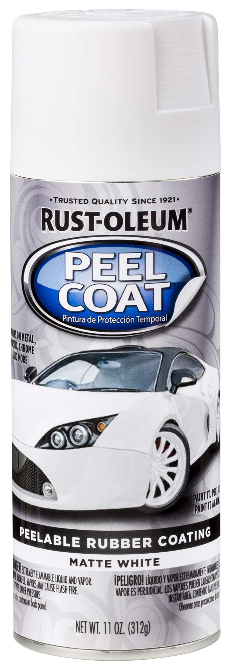 Rust-OleumRust-Oleum Peel Coat Coat Matte White 11 oz 318347