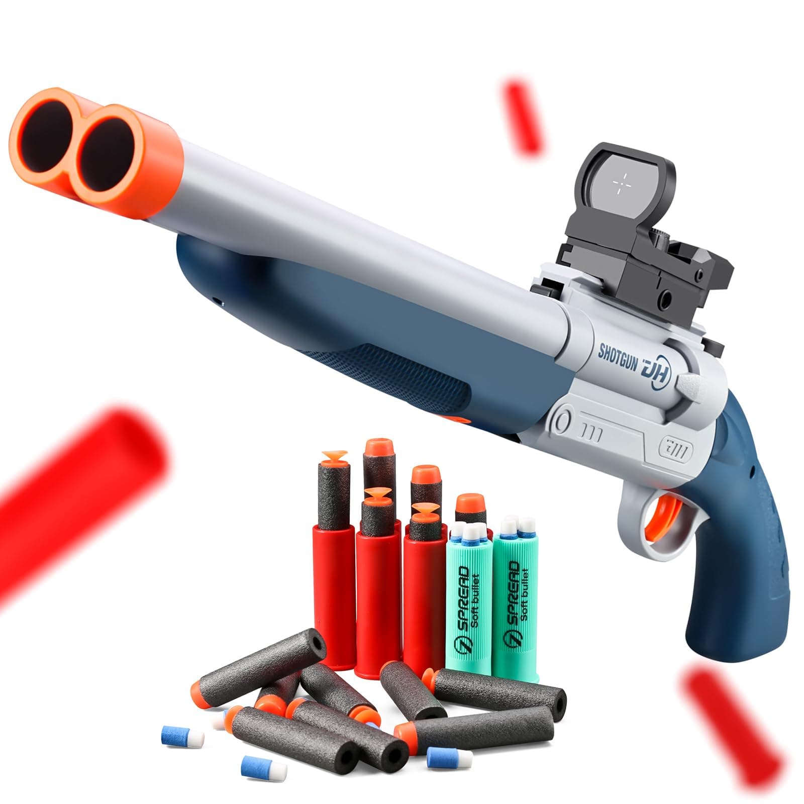 Safe Toy Gun For Boy With Ejecting Shell Soft Bullets,Realistic Model Shotgun Toys Foam Blaster Soft Bullet Play Gun Look Real Action, Multicolor
