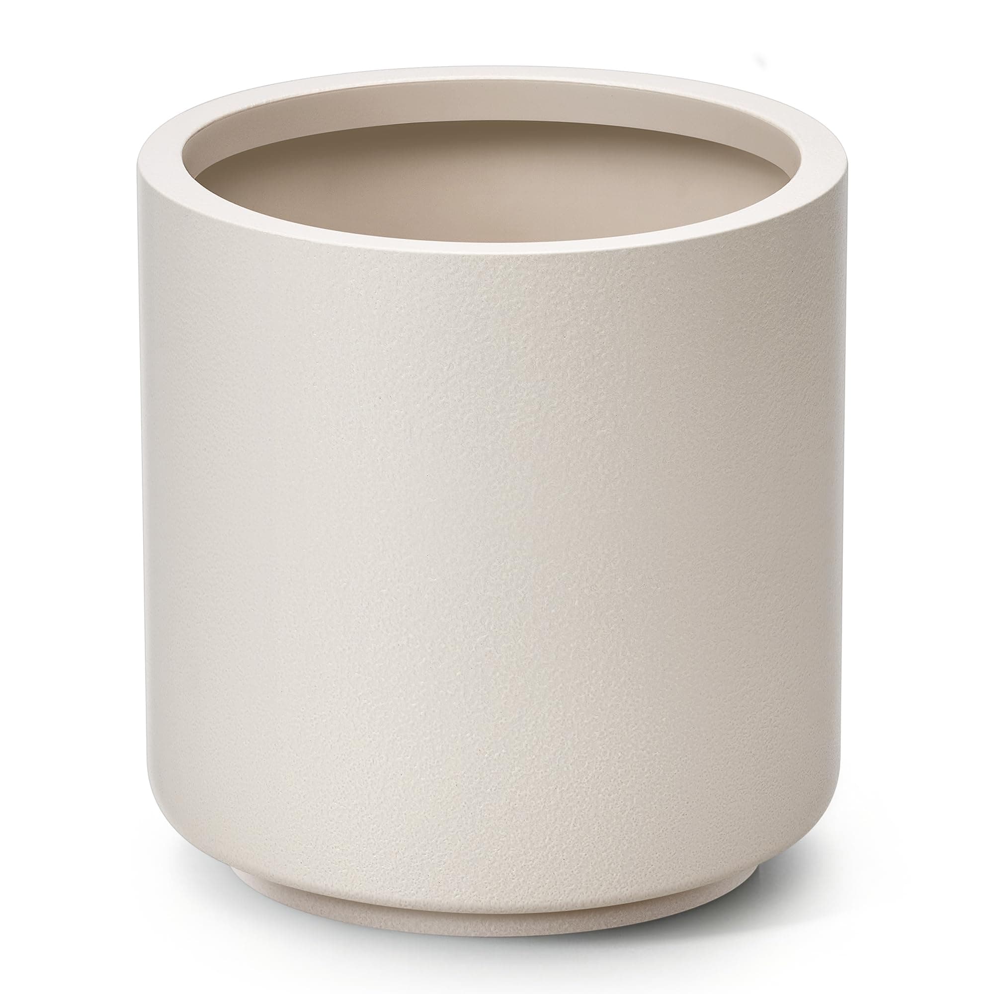 homenote Flower Pots 13.2 Inch,Large Plant Pots Indoor with Drainage,Plastic Pots for Plants,Garden Pots for Outdoor,Large Planters for Indoor Plants,Big Plastic Planter,Off-White