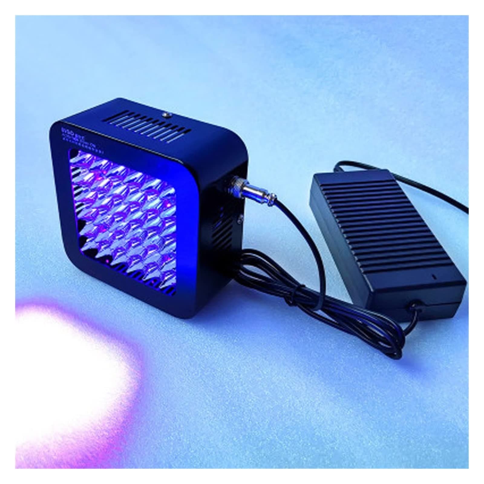 3D Printer UV Resin Curing Light 400W High-intensity UV Curing Lamp UVGO Light Curing Lamp UV Glue Shadowless Glue Varnish Green Ink for SLA/DLP/LCD 3D Printing (Size : 1, Color : 405nm)