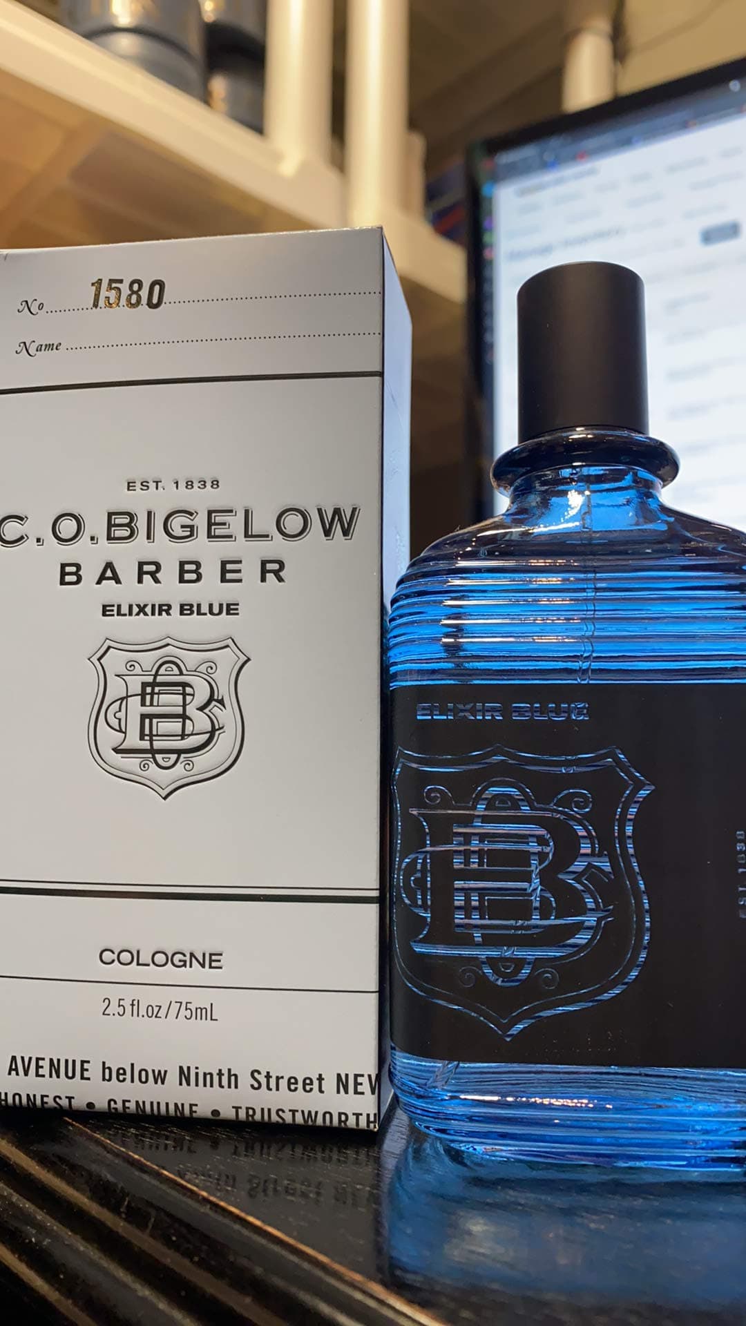 C.o. Bigelow Barber Elixir Blue Cologne for MEN By Bath & Body Works - 2.5 Oz EDT Spray