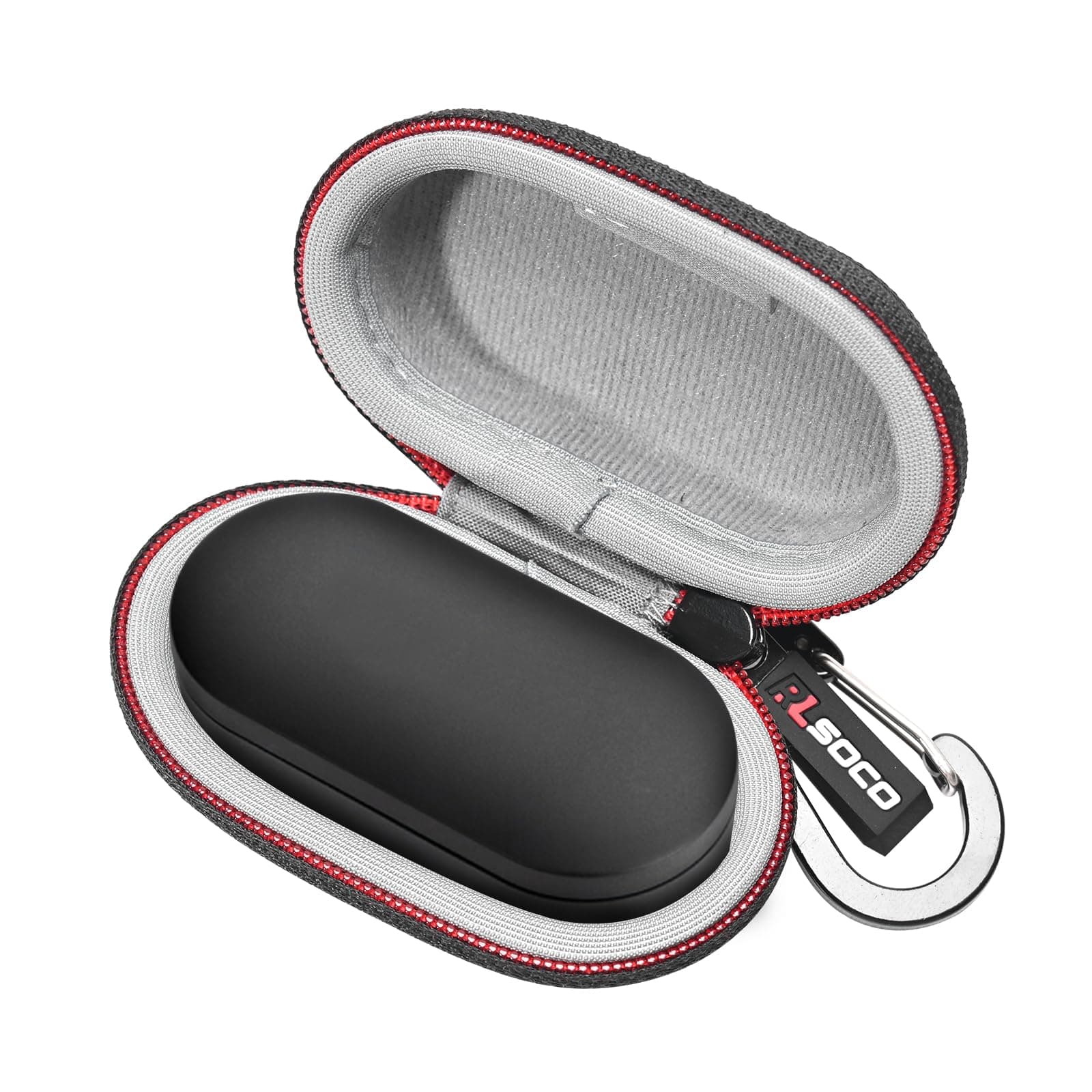 Hard Case for Denon PerL/PerL Pro True Wireless Active Noise Canceling Earbuds | Shockproof, Dustproof, Water-Resistant Storage Pouch with Sturdy Metal Hook (Case Only)