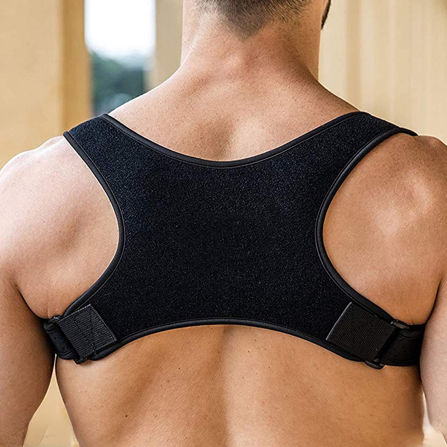 Posture Corrector For Men | Universal Fit Adjustable Upper Back Brace For Clavicle To Support Neck, Back and Shoulder Pain Relief Kyphosis Straightener Spine Support