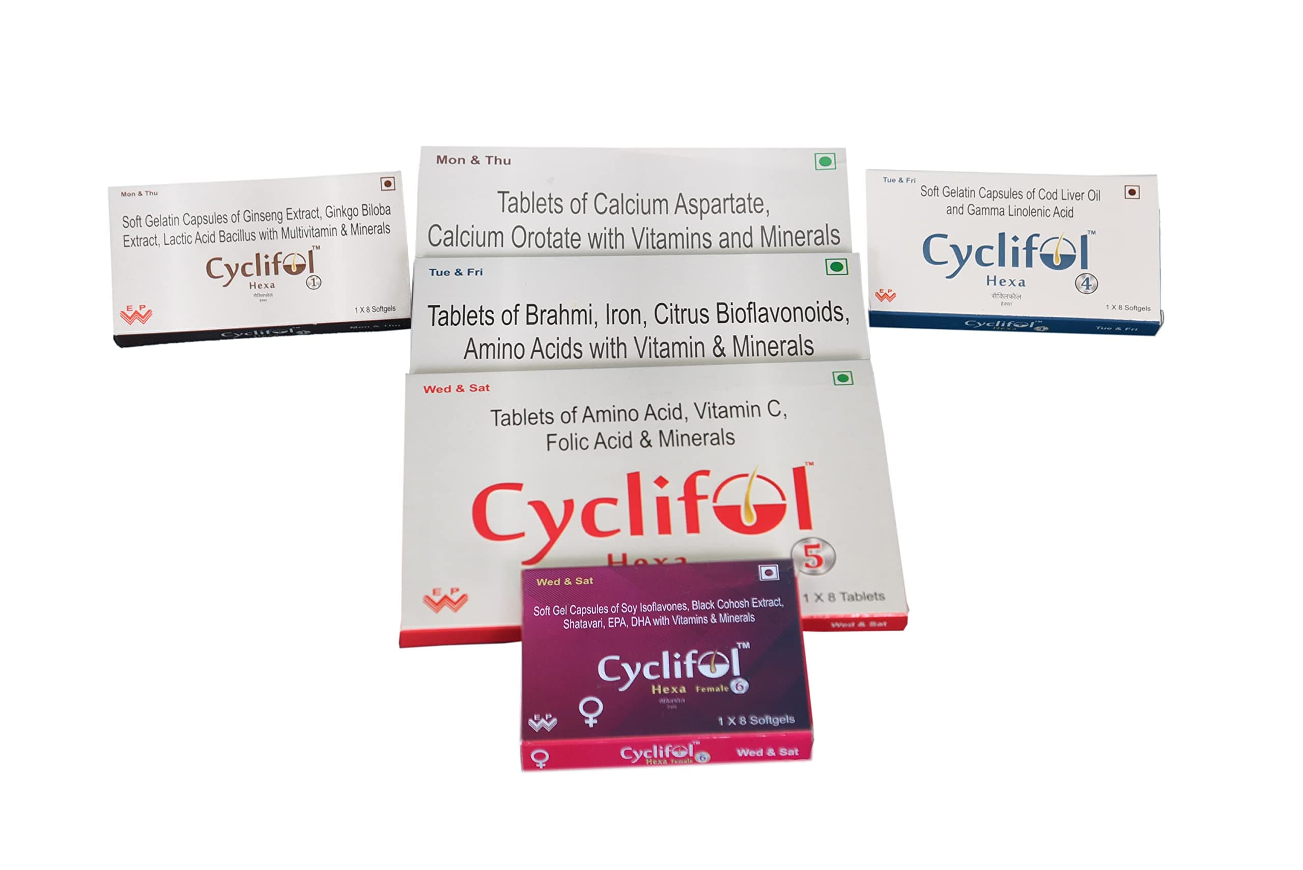 Cyclifol Hexa Female Kit Softgel, Capsule, 1 Count