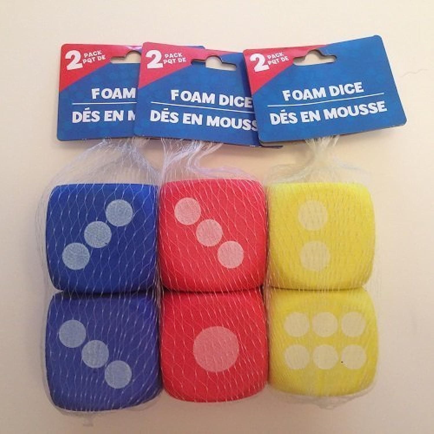 2½" Large Foam Dice, 2-ct.