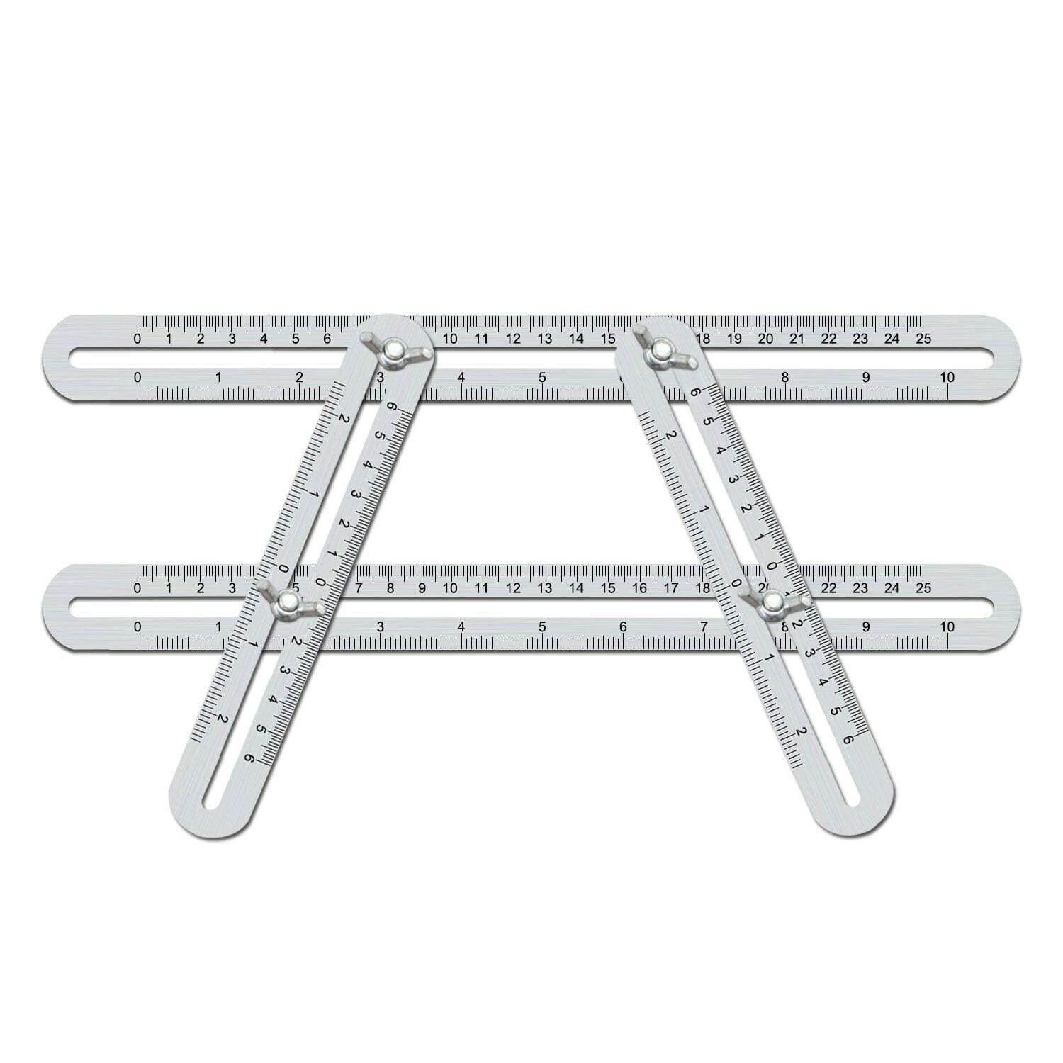 Angleizer Template Tool,WOWGO Tool Ruler Stainless Steel Measuring Instrument for Handymen Builders Craftsmen