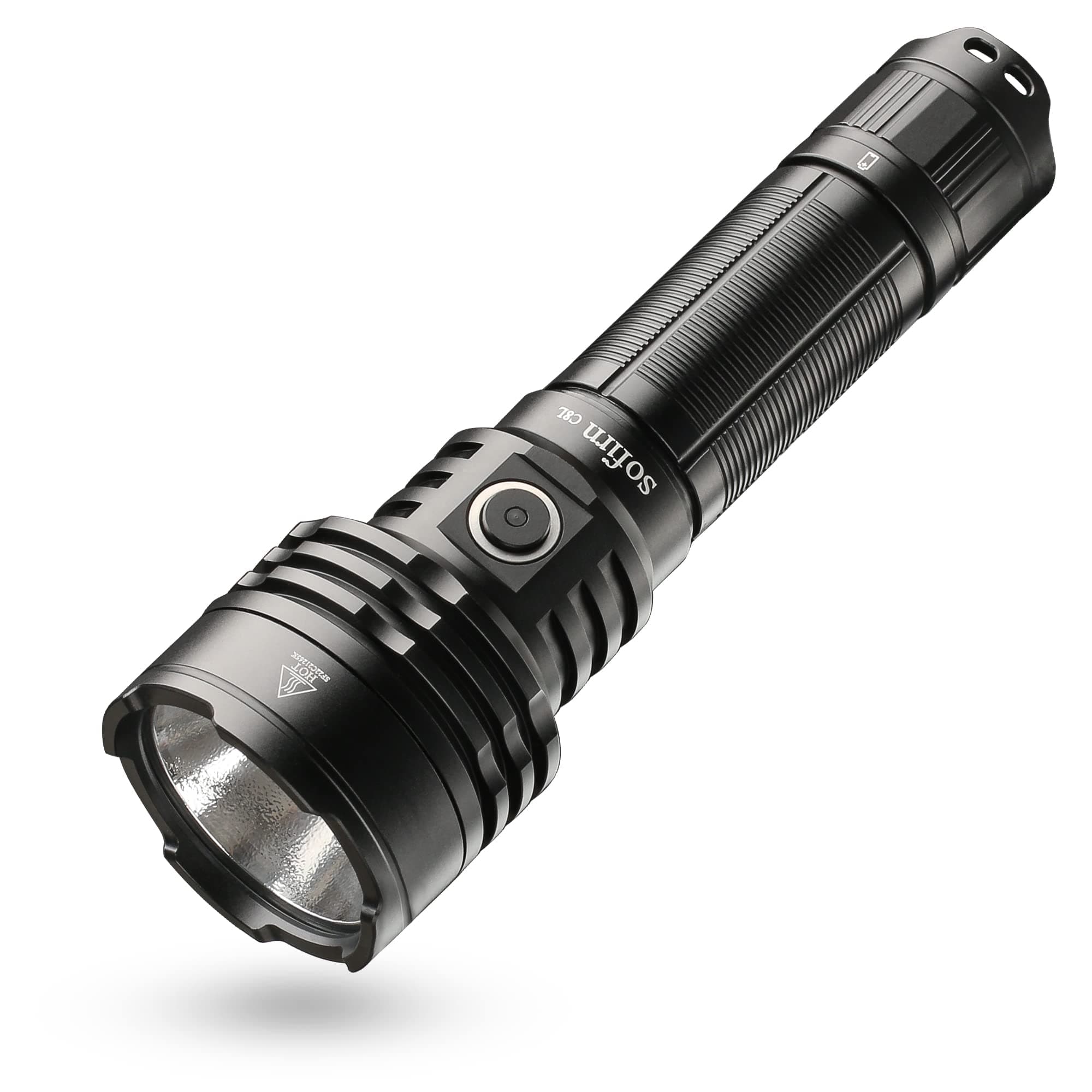 sofirn C8L Rechargeable Flashlight 3100 Lumens Tactical Flashlight Up to 531m IPX8 Waterproof Emergency Heavy Duty Search Outdoor