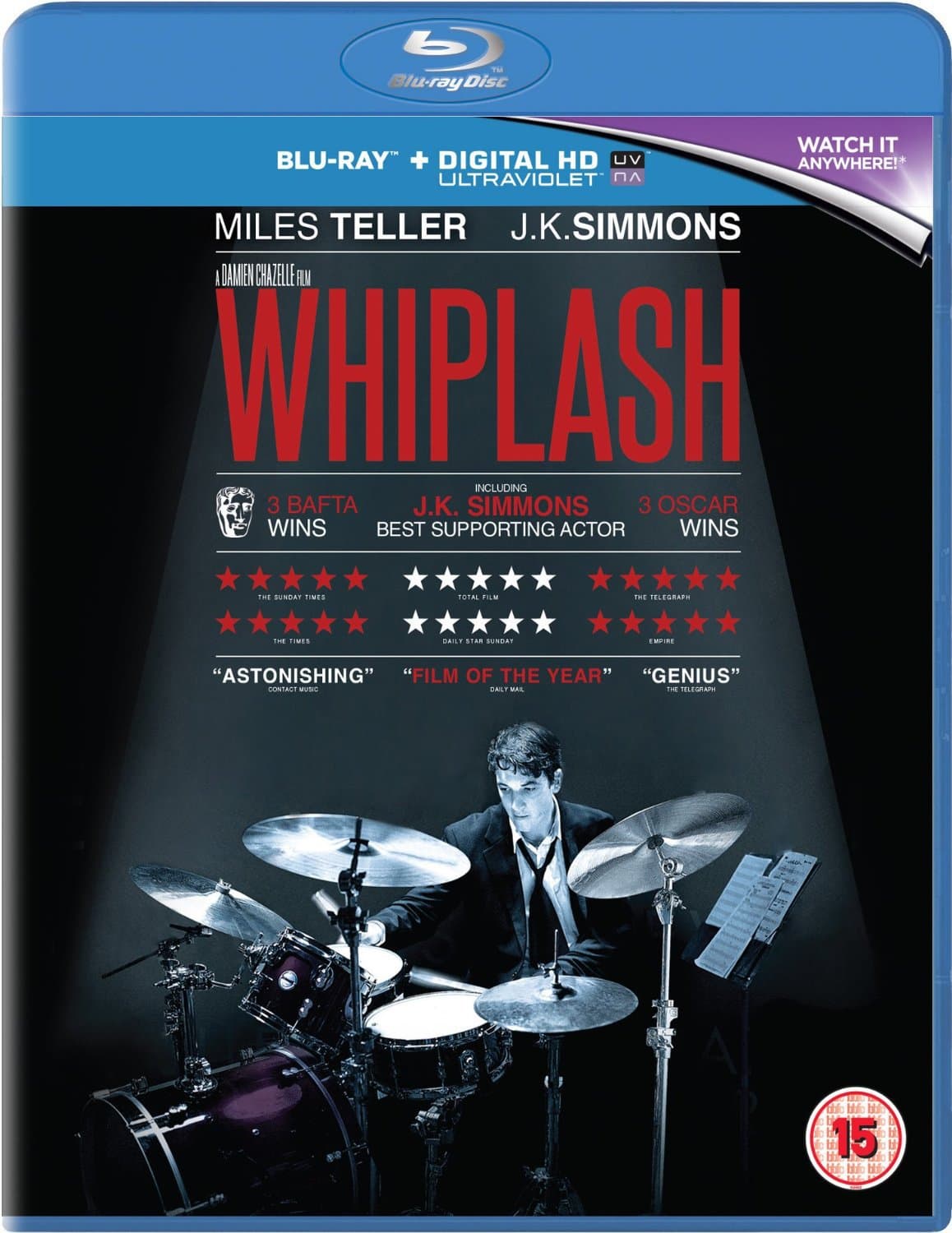 Whiplash [Blu-ray] [Region B] [2015]