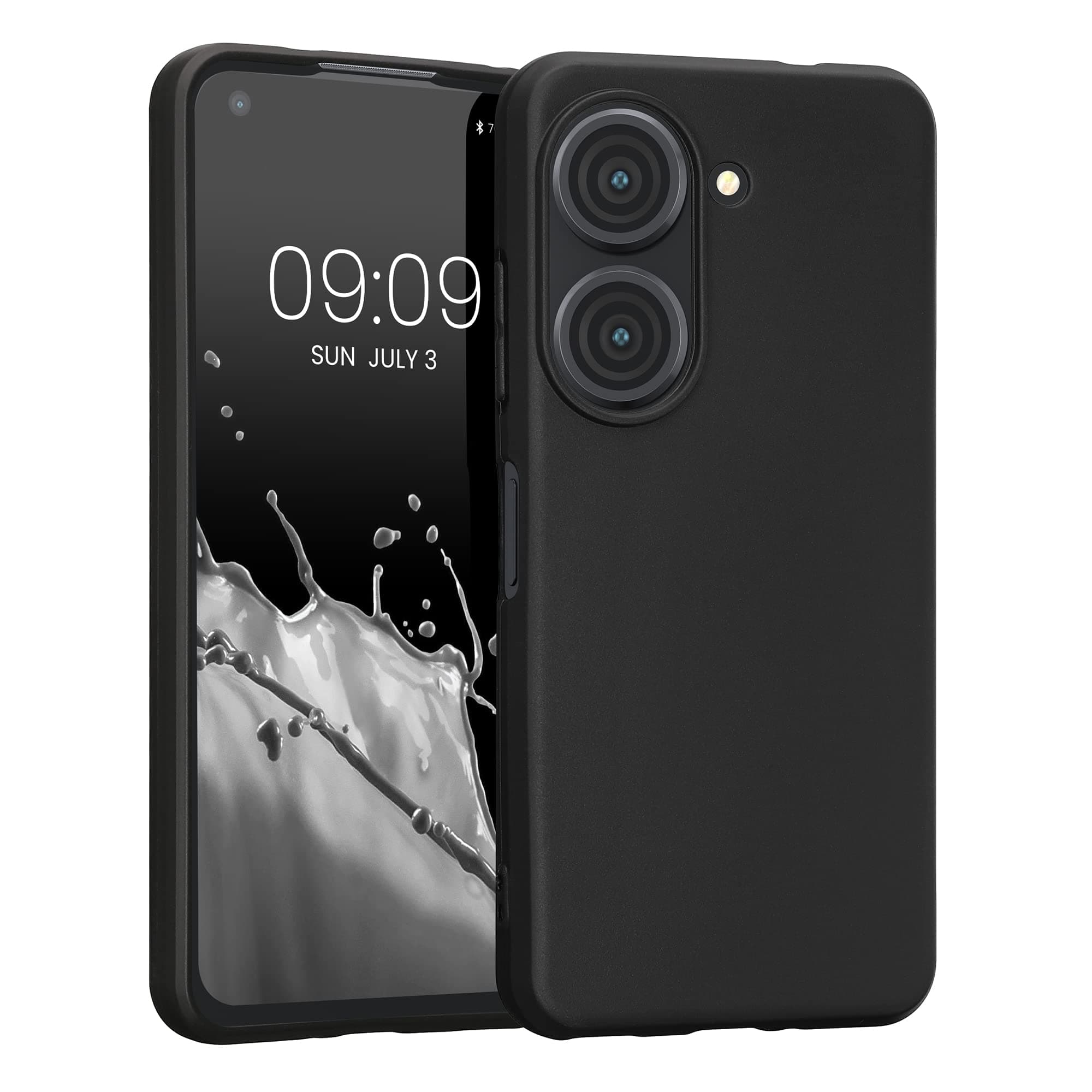 Case Compatible with ASUS Zenfone 10 / Zenfone 9 Case - Soft Slim Protective TPU Silicone Cover - Black Matte