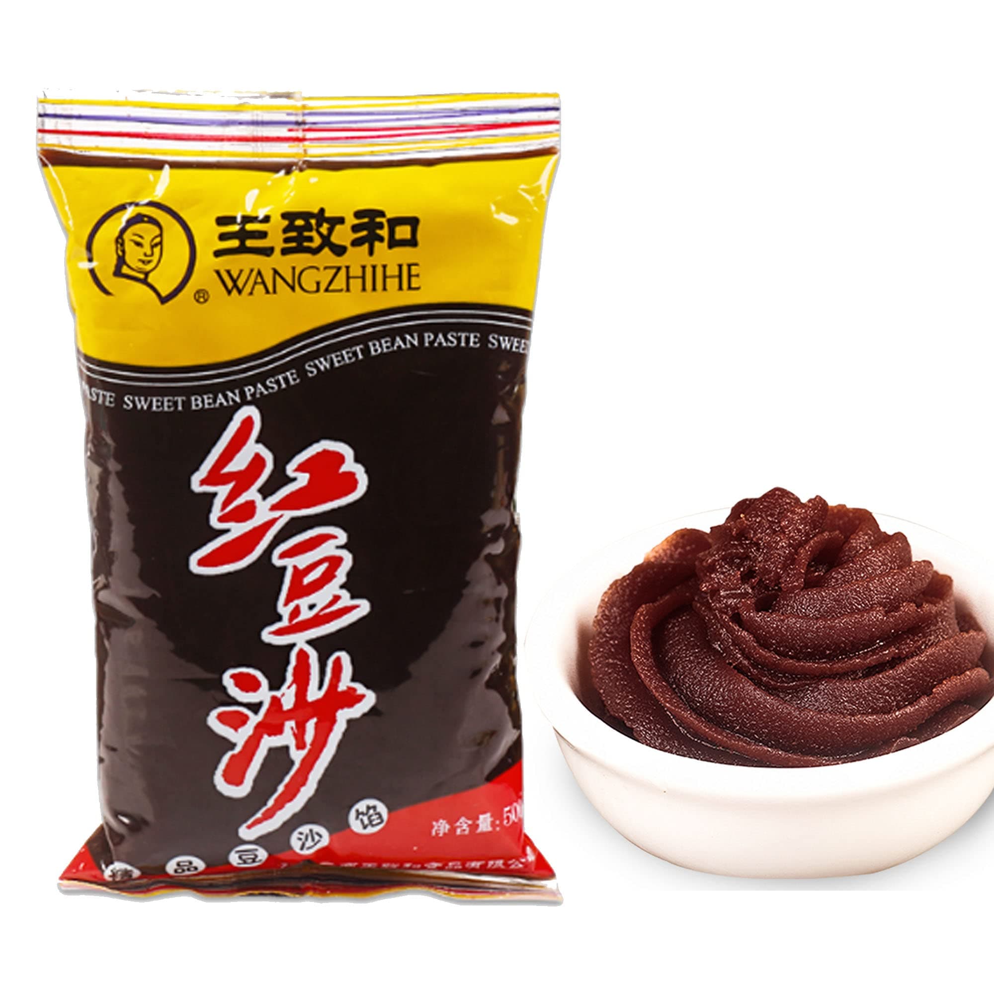 Wangzhihe Brand Sweet Bean Paste 500g, Brown