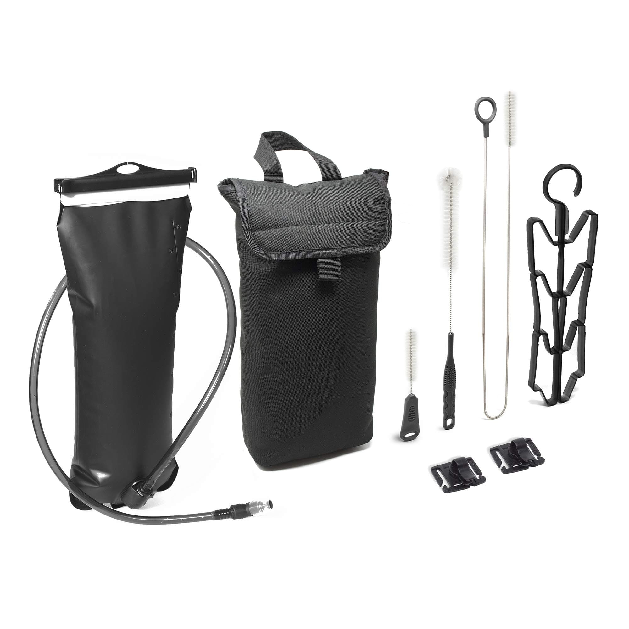 3L Hydration Bladder - Water Reservoir Pack For Backpack | 3 Liter Waterbag Pouch Packs Pouches | Insulated Cooler Bag Sleeve & Cleaning Kit Dryer | Small Tactical Bladders Hiking Backpacking