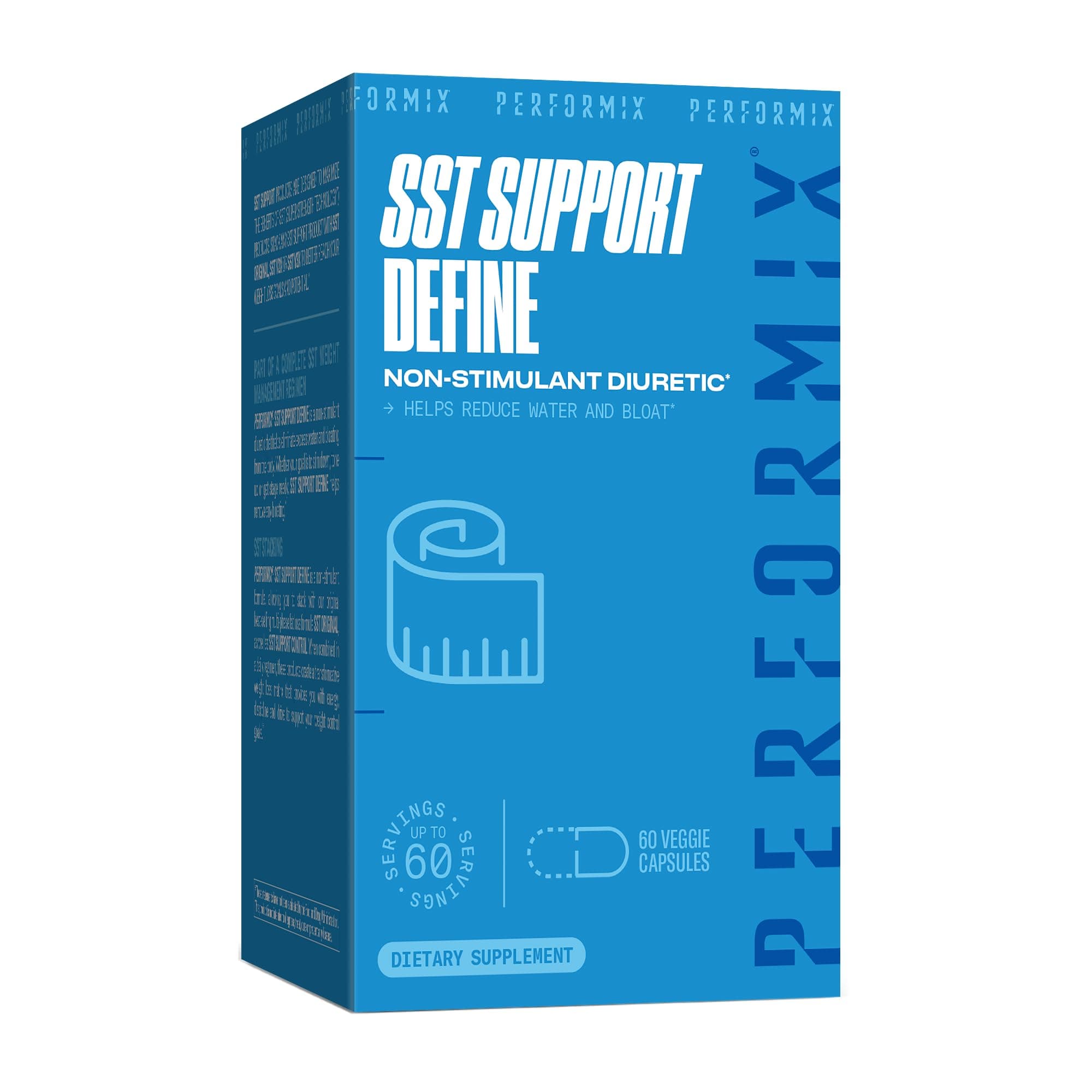 SST Support Define Non-Simulant Diuretic - 60 Veggie Capsules - Reduce Water and Bloating - Support Urinary Tract Health & Full Body Cleanse with Dandelion Extract & Apple Cider Vinegar