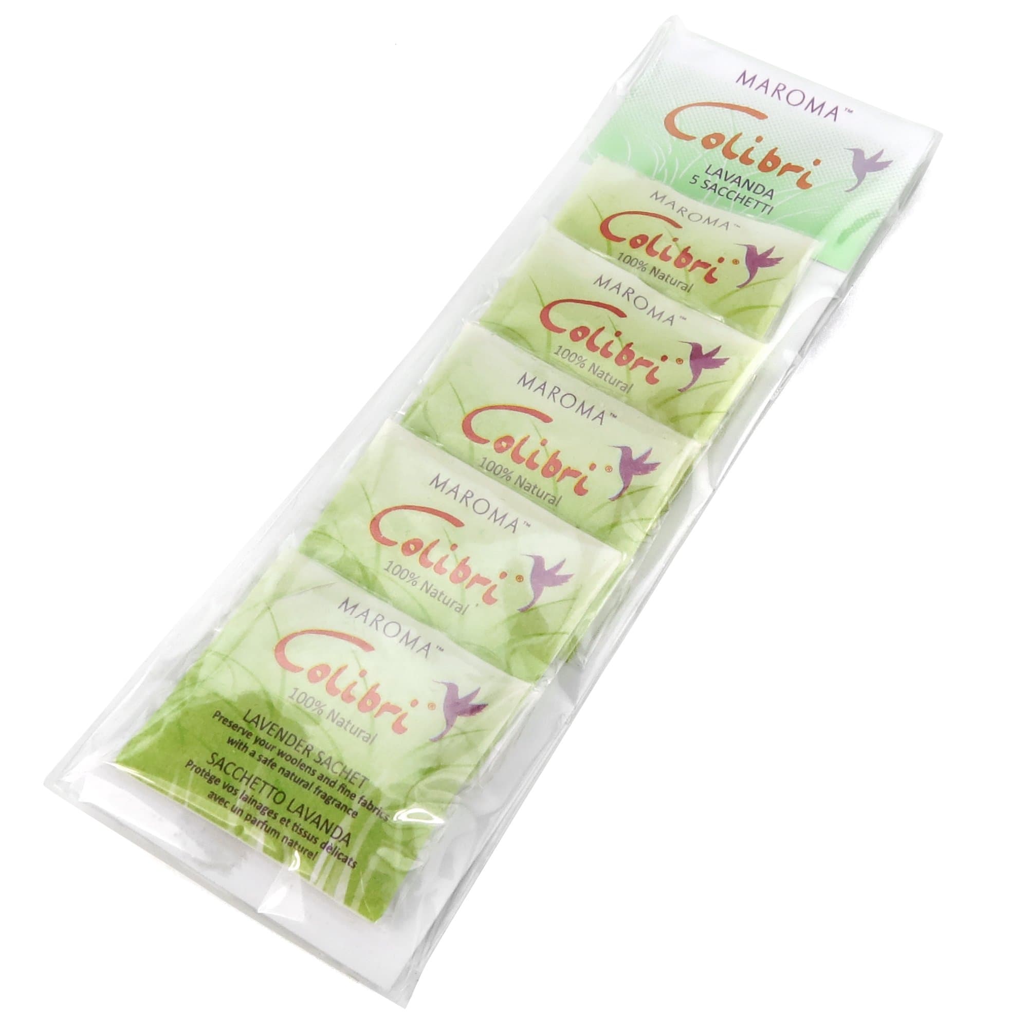 – 5 Colibri 5 Lavender Drawer Sachets Wool Protector