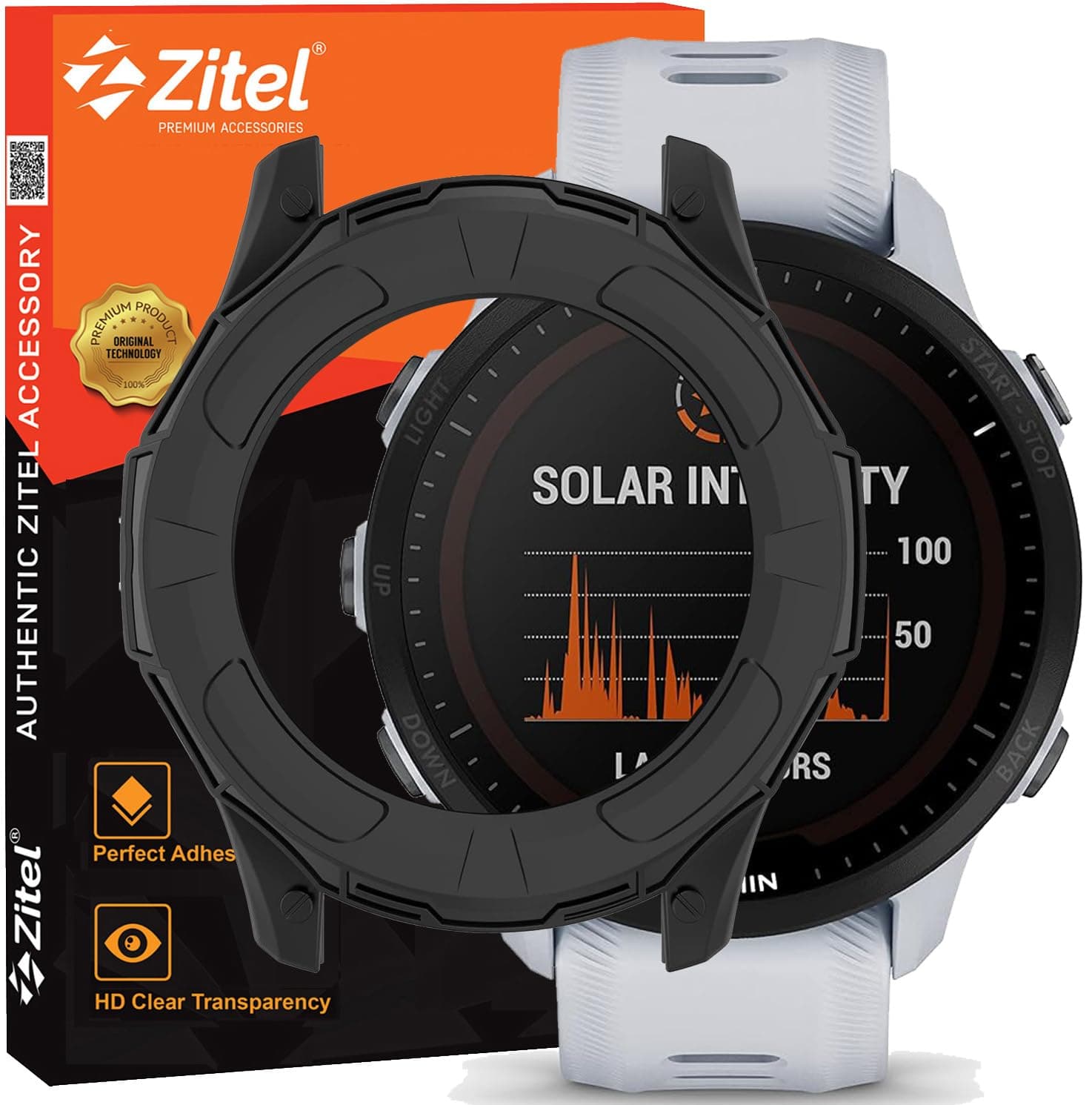 Case Compatible with Garmin Forerunner 955/955 Solar, Soft TPU Full Around Bumper Cover Shell (Without Screen Protector) - Black