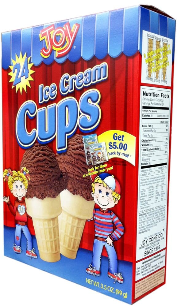 Joy Cone24-Count Ice Cream Cups 3.5oz (6 Pack)