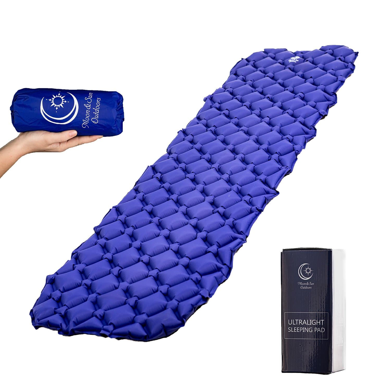 Camping Mat — Backpacking Sleeping Pad — Camping Sleeping Pad — Ultralight Sleeping Mat — Lightweight Camp Pad — Inflatable Mattress for Men Women — Best Sleep Pad for Your Travel!