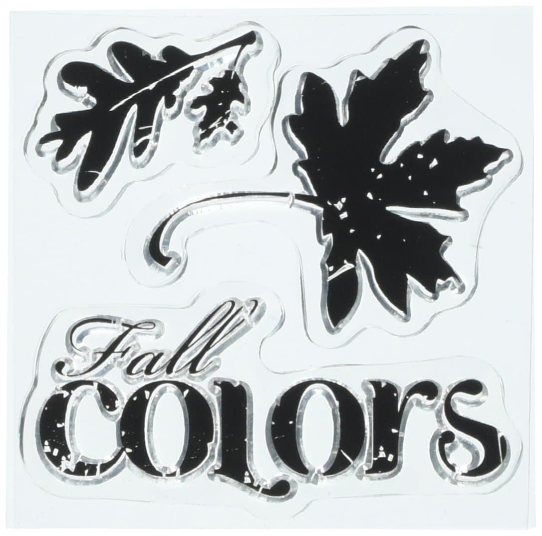 Inkadinkado Clear Mini Stamps, Fall Colors