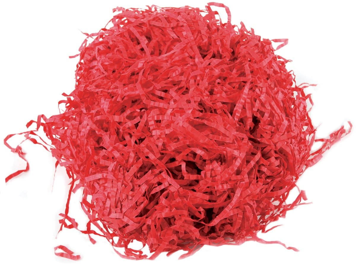 Cindus Krinkled Shred Solids, 2-Ounce, Flame Red