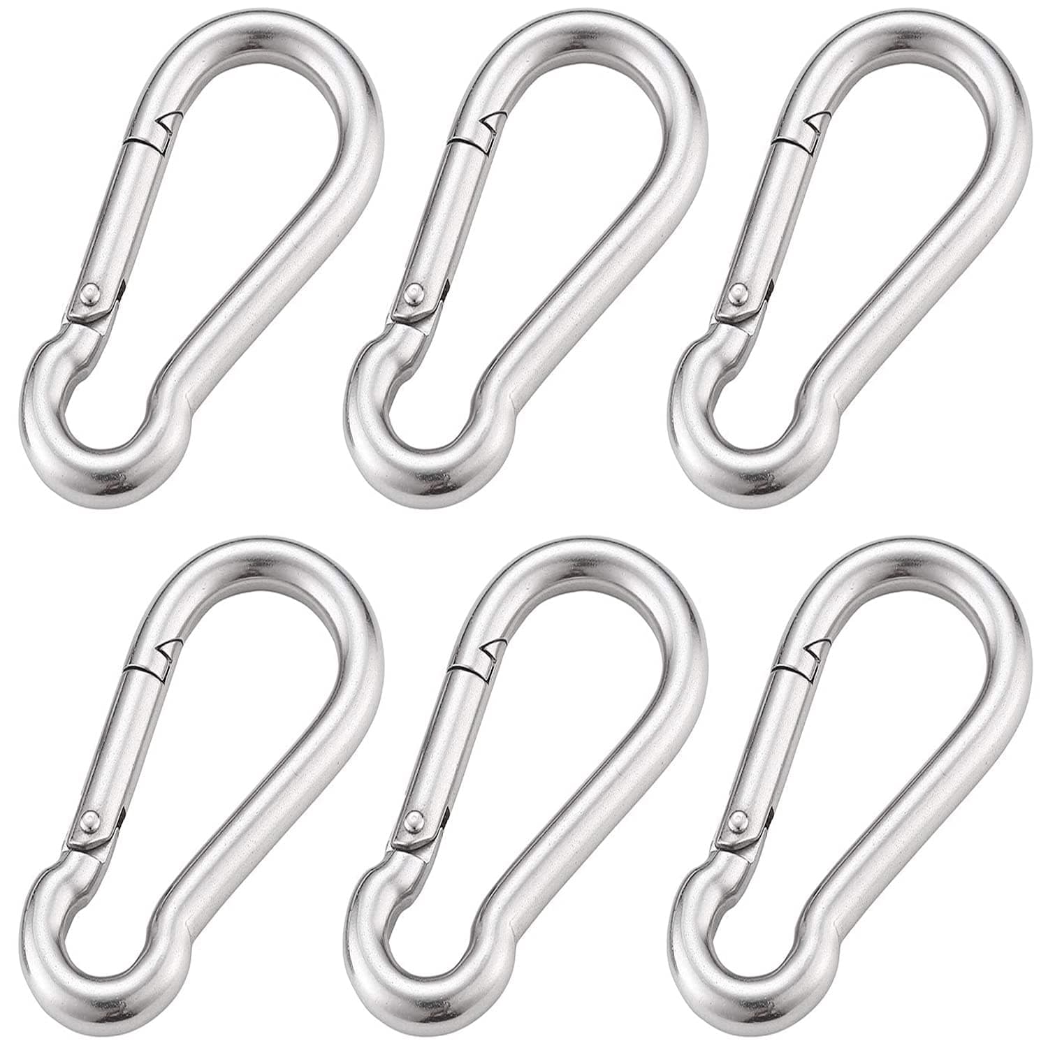 2.3 Inch Spring Snap Hook 304 Stainless Steel Quick Link Lock Fastner Hook 4 Pcs