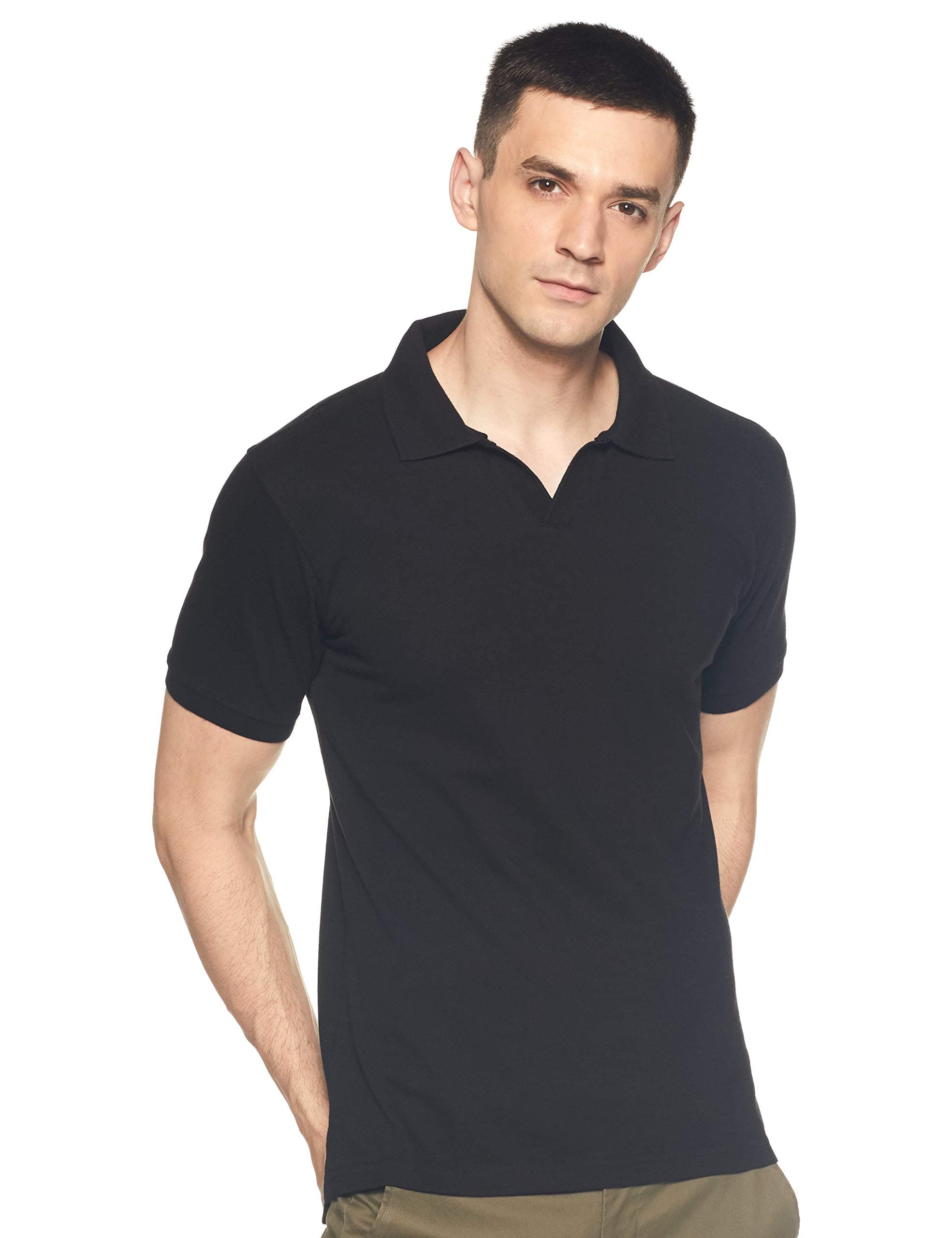Amazon Brand - SymbolMen's Solid Regular fit Polo (JC-Single)