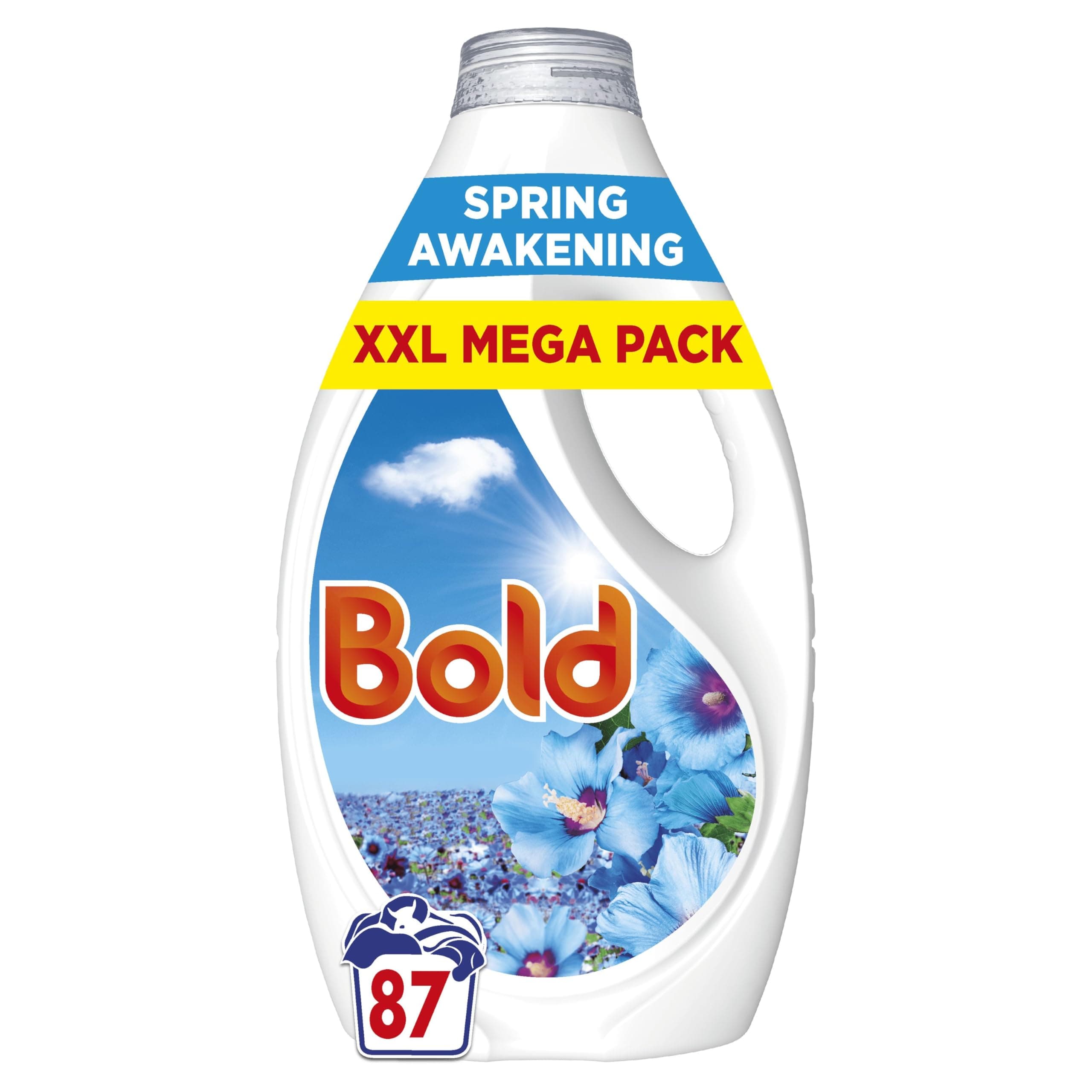 Washing Liquid Laundry Detergent 87 Washes, 2.697l, Spring Awakening, Outdoor Freshness That Lasts And Lasts With Build In Stain Remover And Lenor Freshness