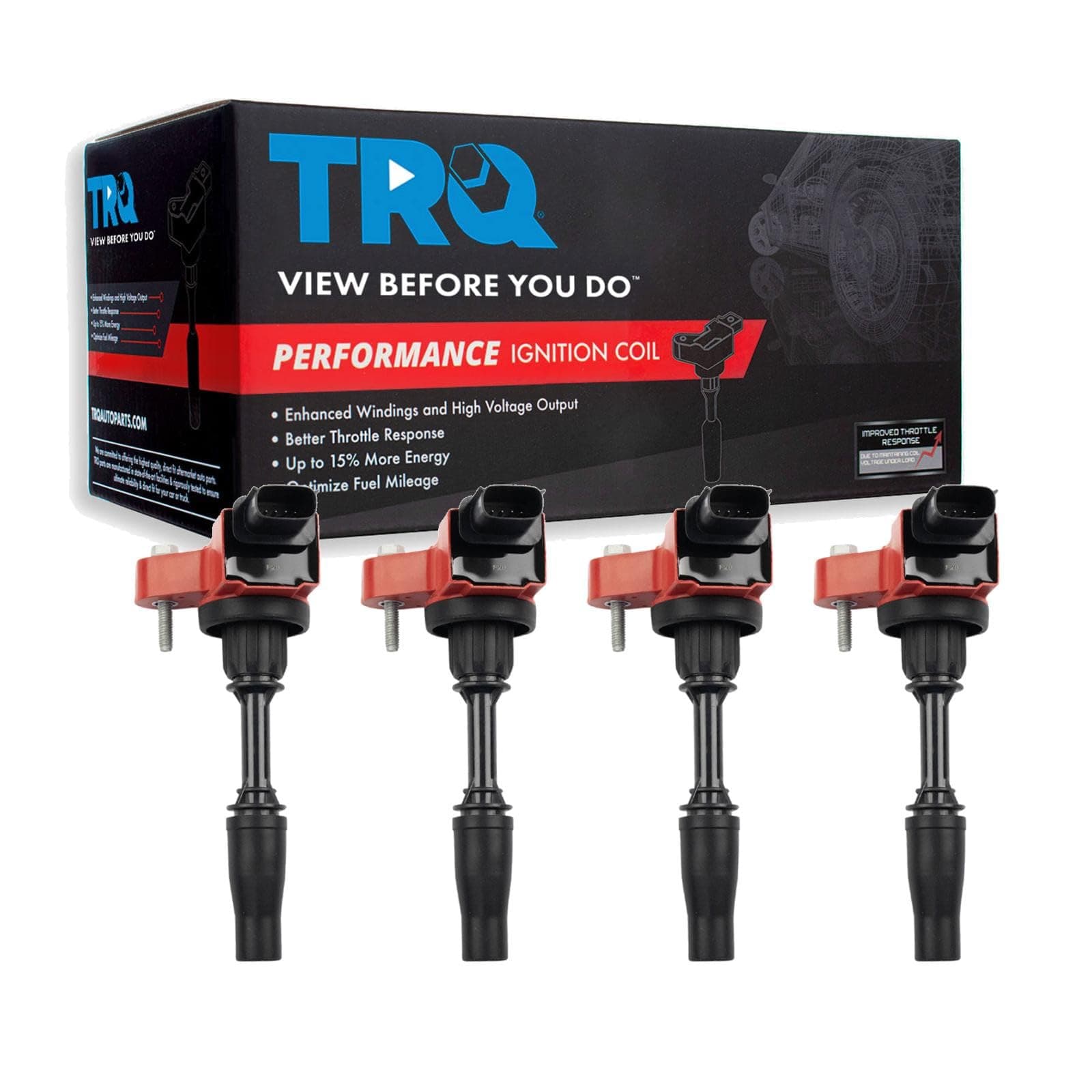TRQ Ignition Coil Set Compatible with 14-20 Buick 13-19 Cadillac 13-22 Chevrolet 15-22 GMC