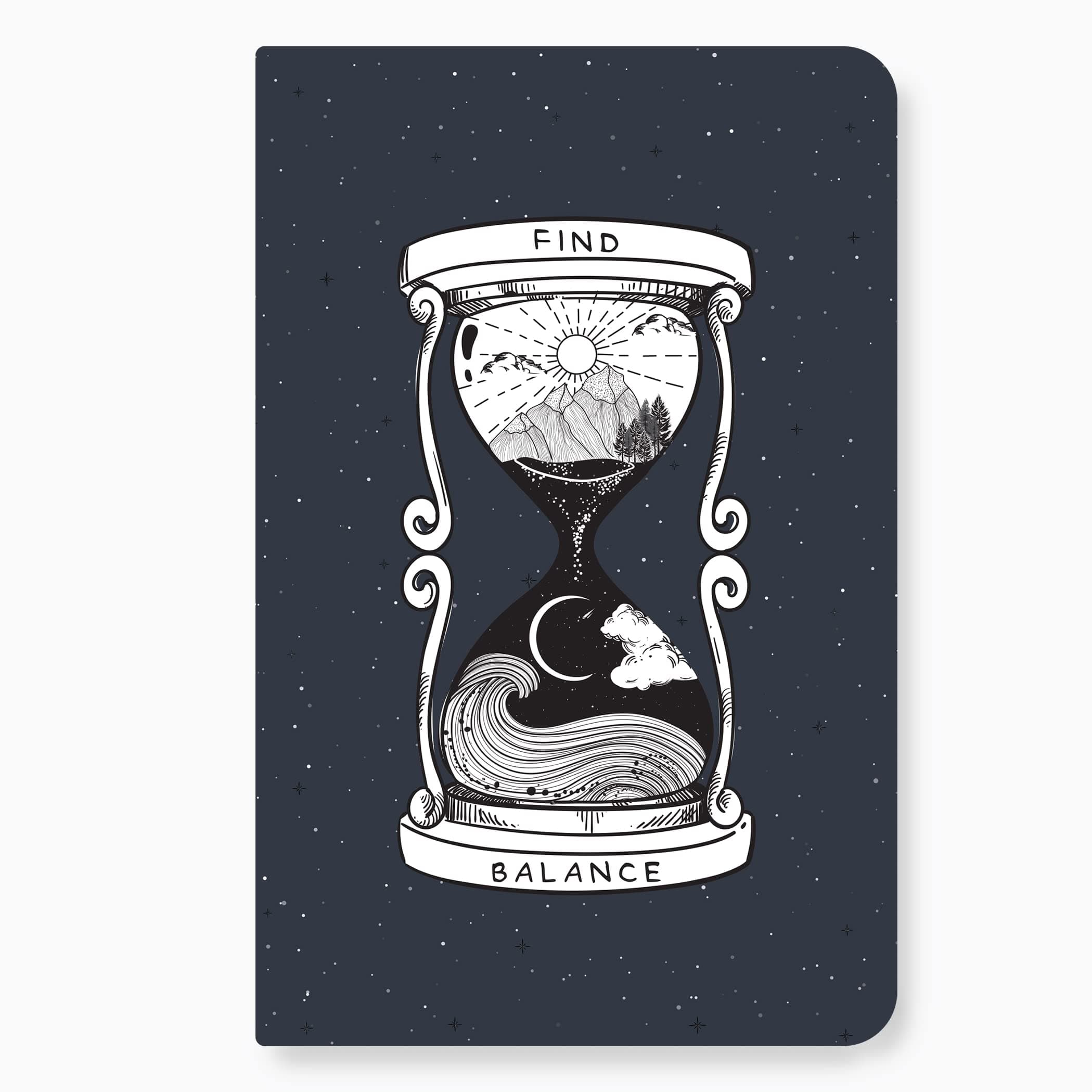 FACTOR NOTES A5 Notebook: Ruled | 90 GSM | 160 Pages (Find Balance)