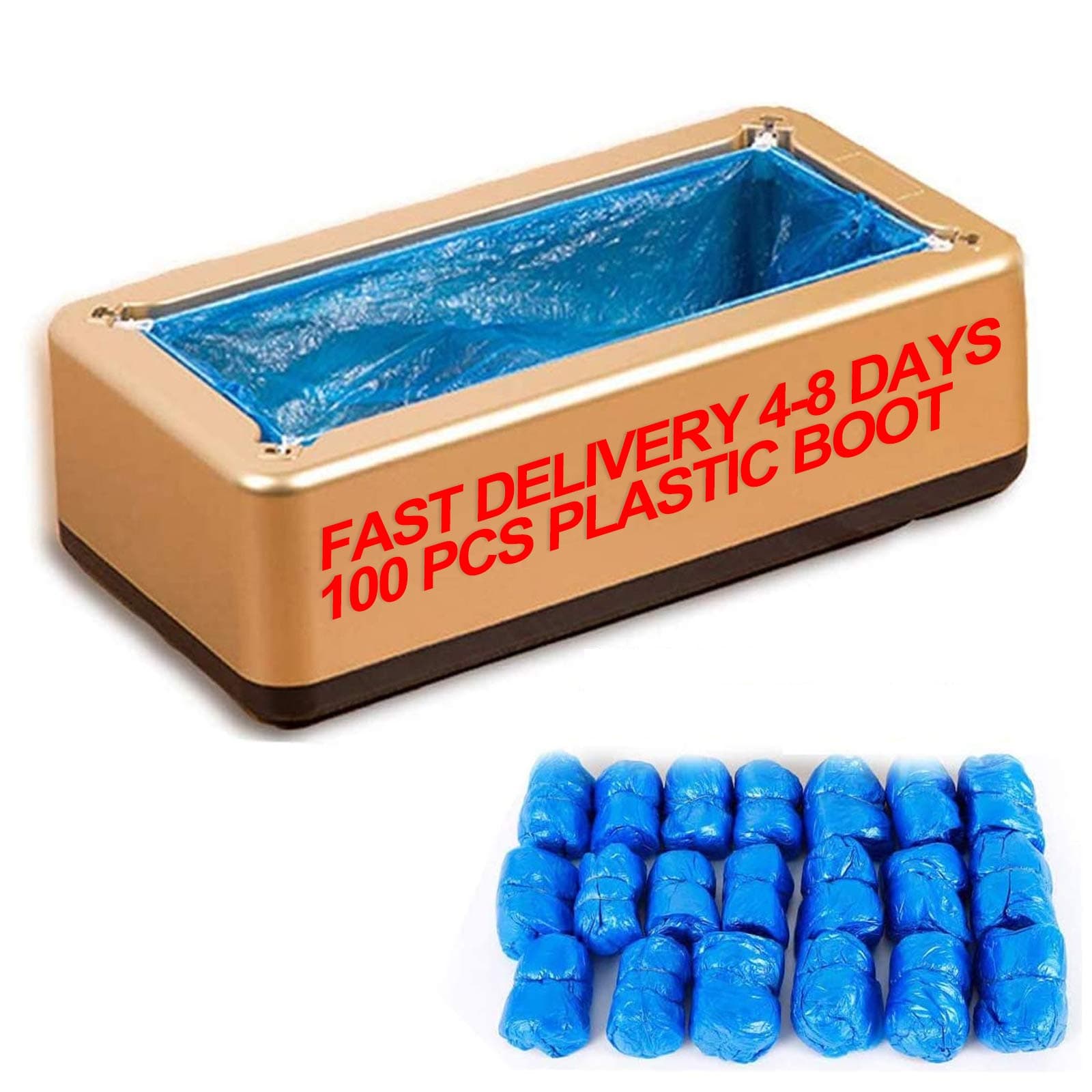 Automatic Shoe Covers Machine,Shoe Covers Dispenser with 100 Pack Plastic Boot,for Household,Office