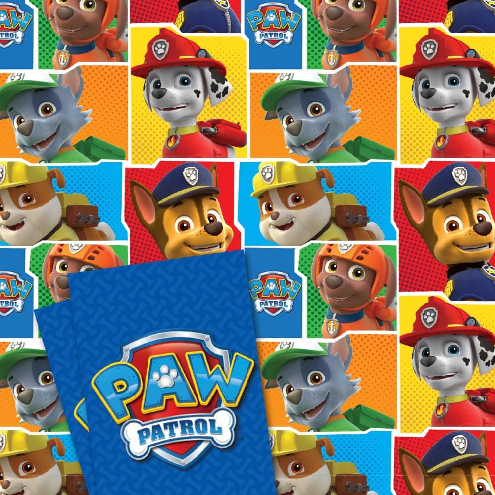 Paw Patrol Wrapping Paper - 2 Sheets