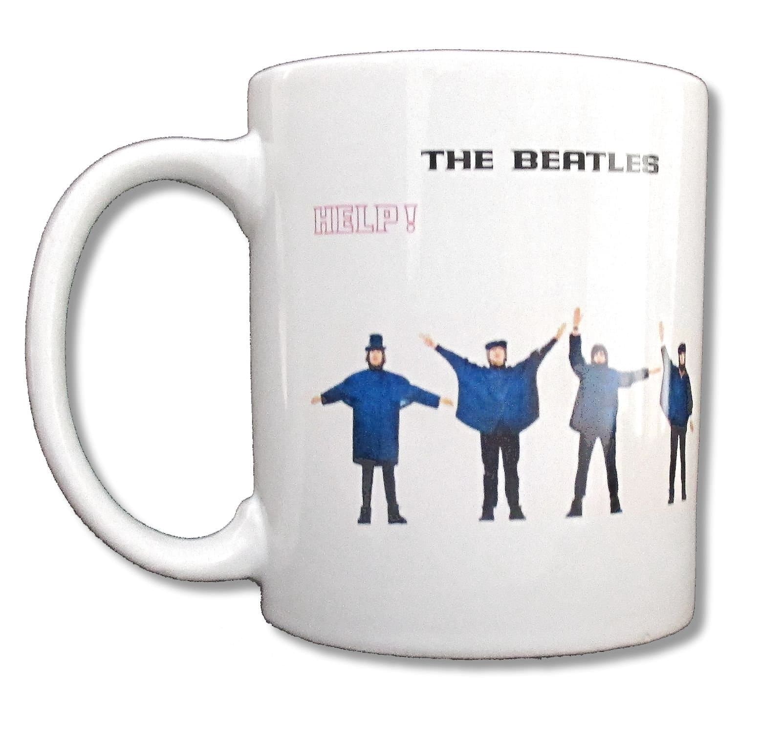 Beatles Help! White Ceramic Collectible Coffee Mug