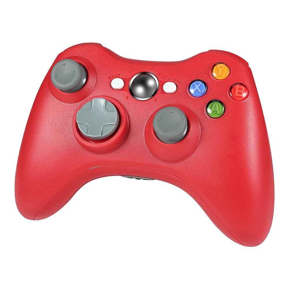 Wetoph Wireless Controller for Xbox 360, GD01 PC Gamepad Joysticks Controller Built-in Dual Vibration(Red)