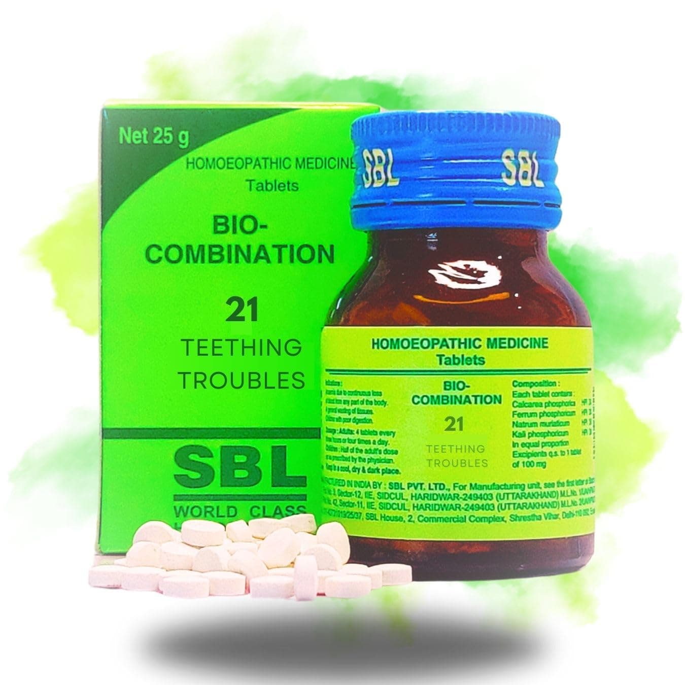 SBL Bio combination 21 teething troubles || bc 21 || Pack of 2(25gx2) || Sold By Junsu®