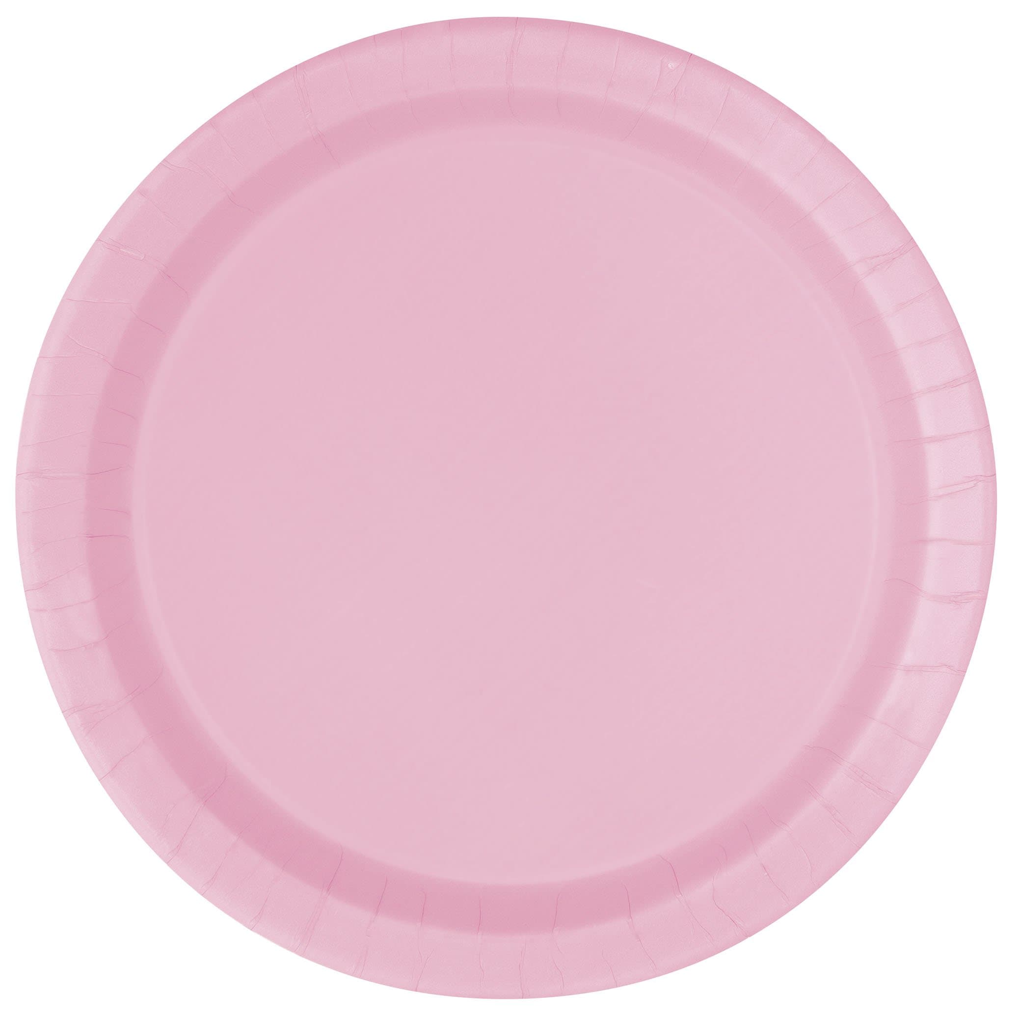 Unique 7" Plates 20pc Lovely Pink