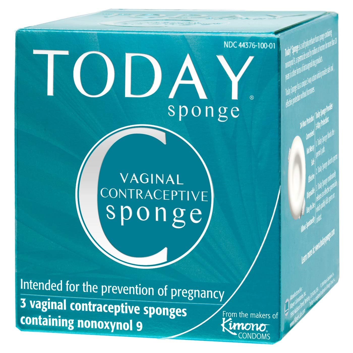 Today Sponge, 3 Contraceptive Sponges