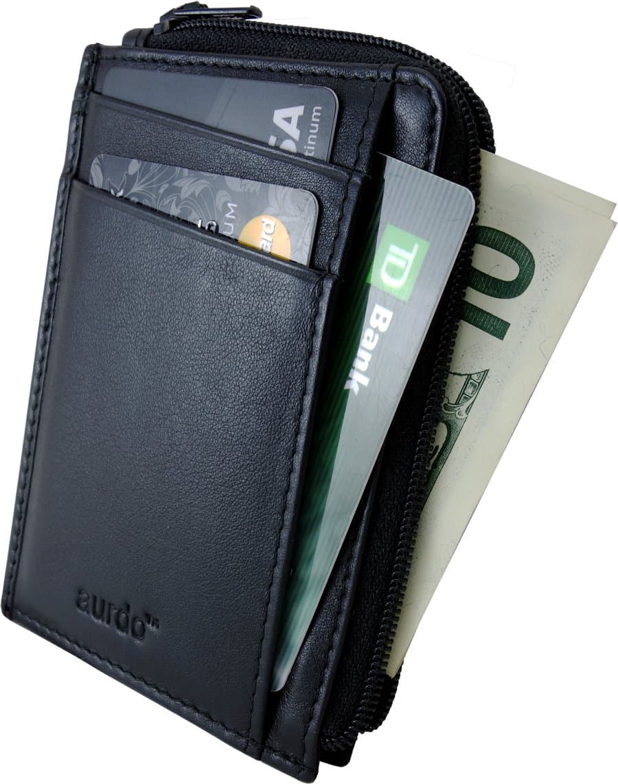 RFID Blocking Credit Card Wallet Front Pocket Small Wallets for men