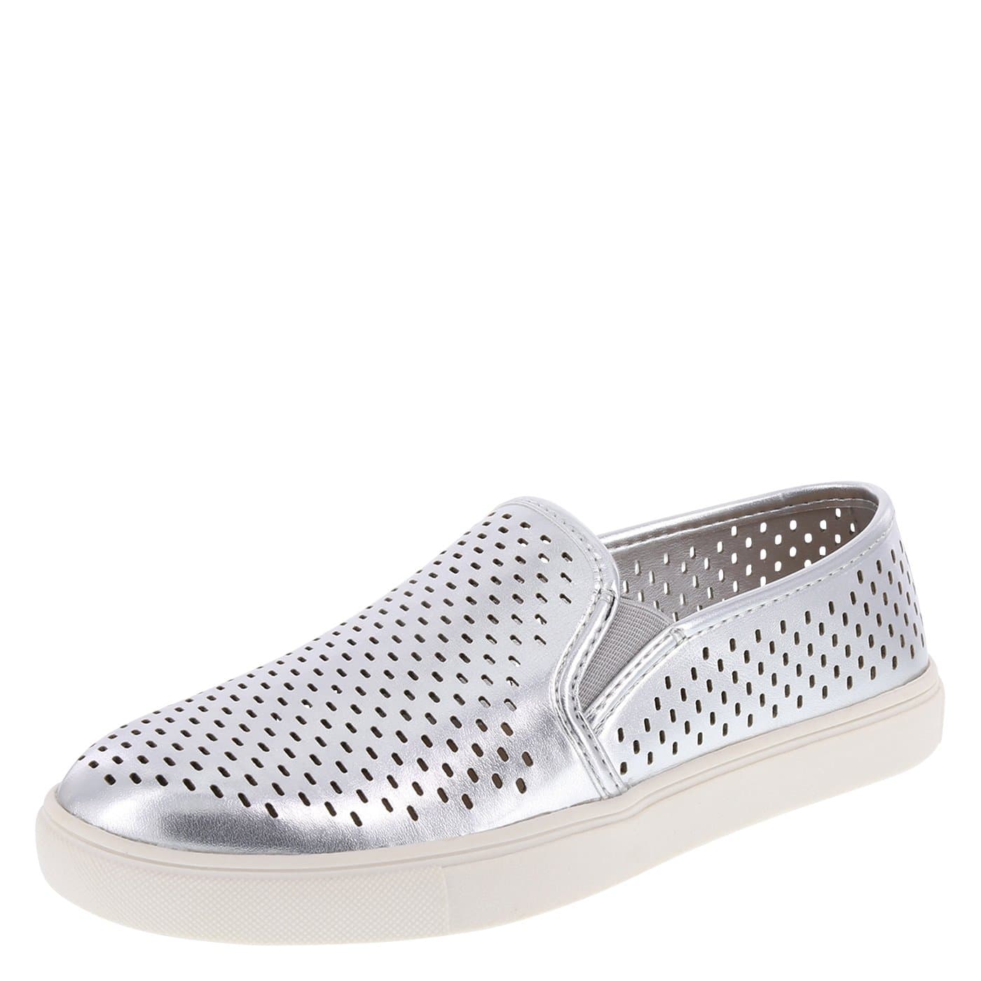 Brash Silver Women's Perforated Crave Slip-On 5 Regular