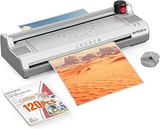 13 inch width laminator with 120 sheets letter size for A3/A4/A6, 11 x 17, hot and cold rolled, 3-5mm with paper cutter
