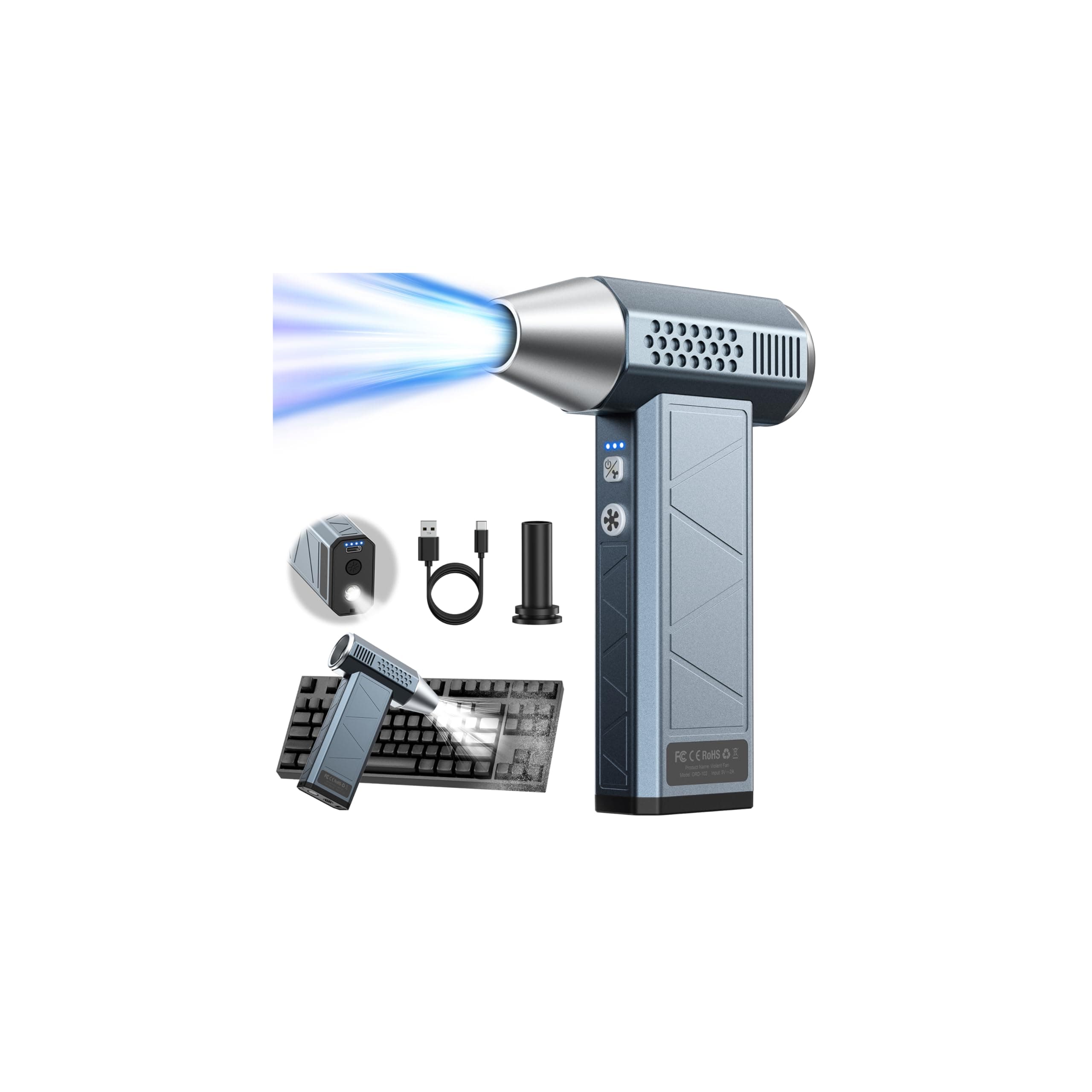 WNH Compressed Air Duster Cleaner for Electronics, Computer, Keyboard, Car