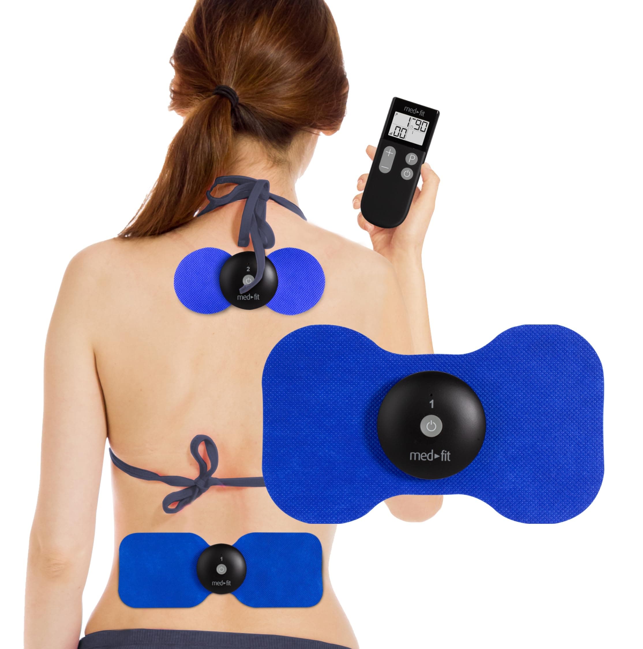 – Med-Fit Wireless Two Channel Remote Control Rechargeable TENS Machine, Two Wireless Modules for Instant and targeted Pain Relief for Back, Neck, Shoulder, Sciatica, Joint Pain