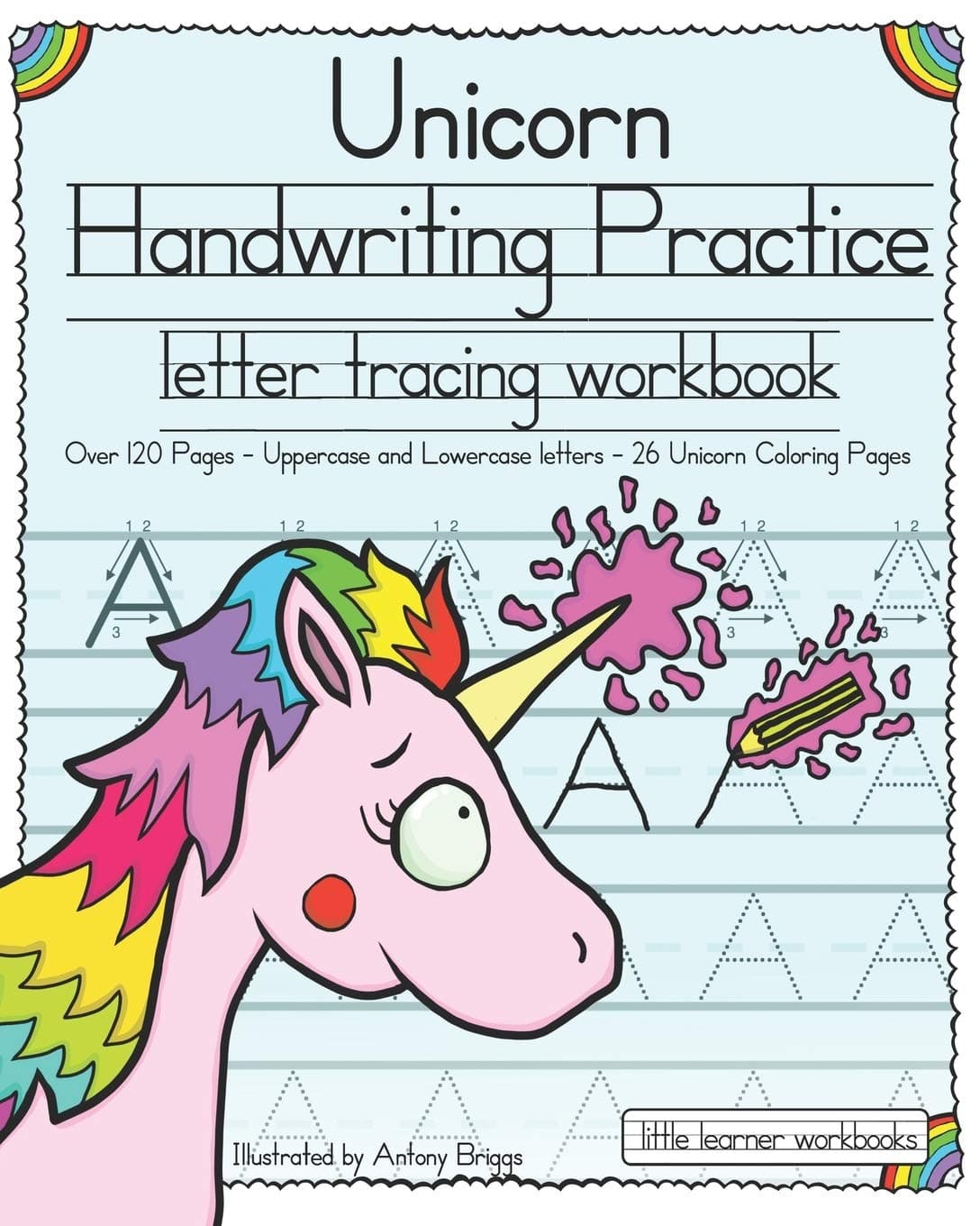Unicorn Handwriting Practice: Letter Tracing Workbook