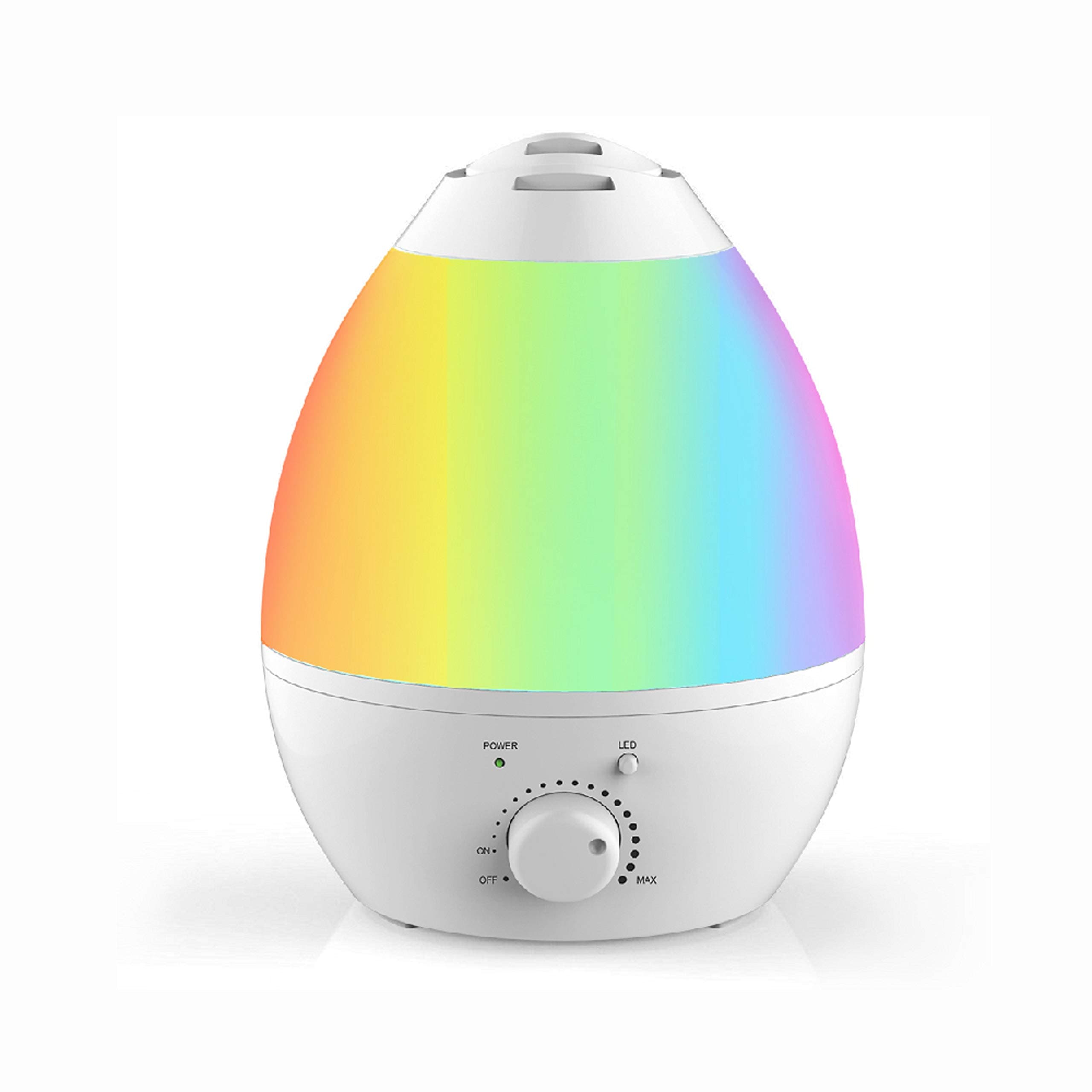 Bell+howell 7 Led Color Changing Humidifer With Aroma Diffuser, 3.8 lb