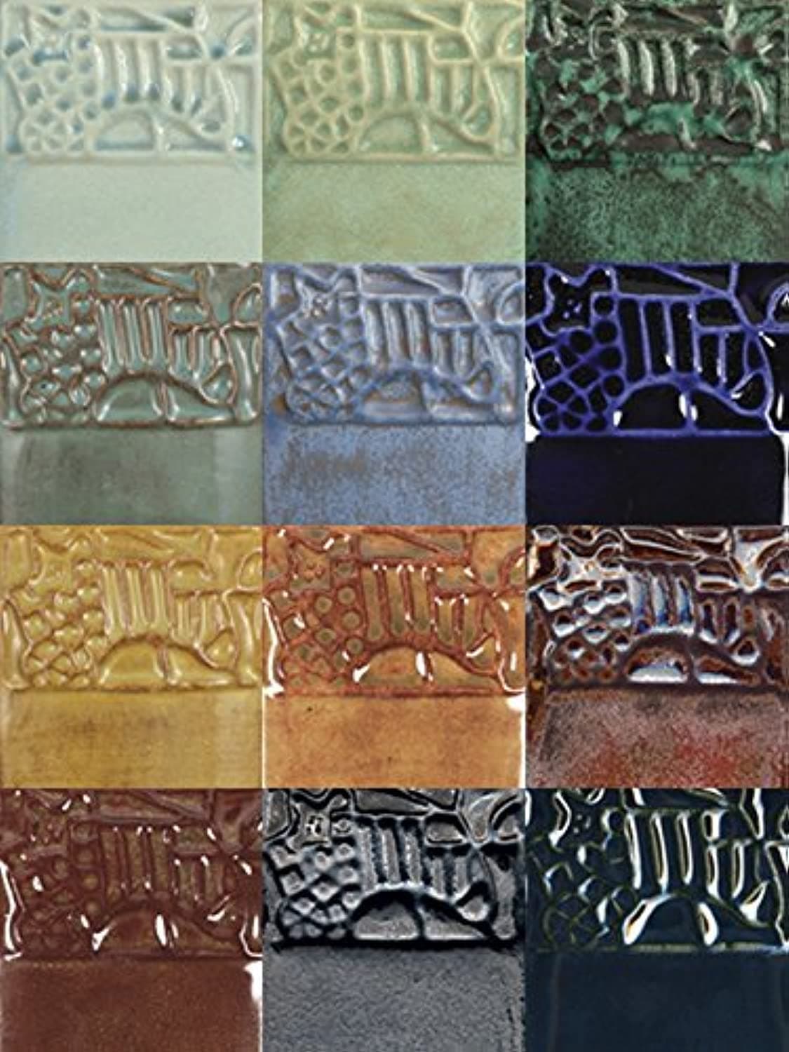 Elements Glaze Set, 4 Ounces, Assorted Colors, Set of 12