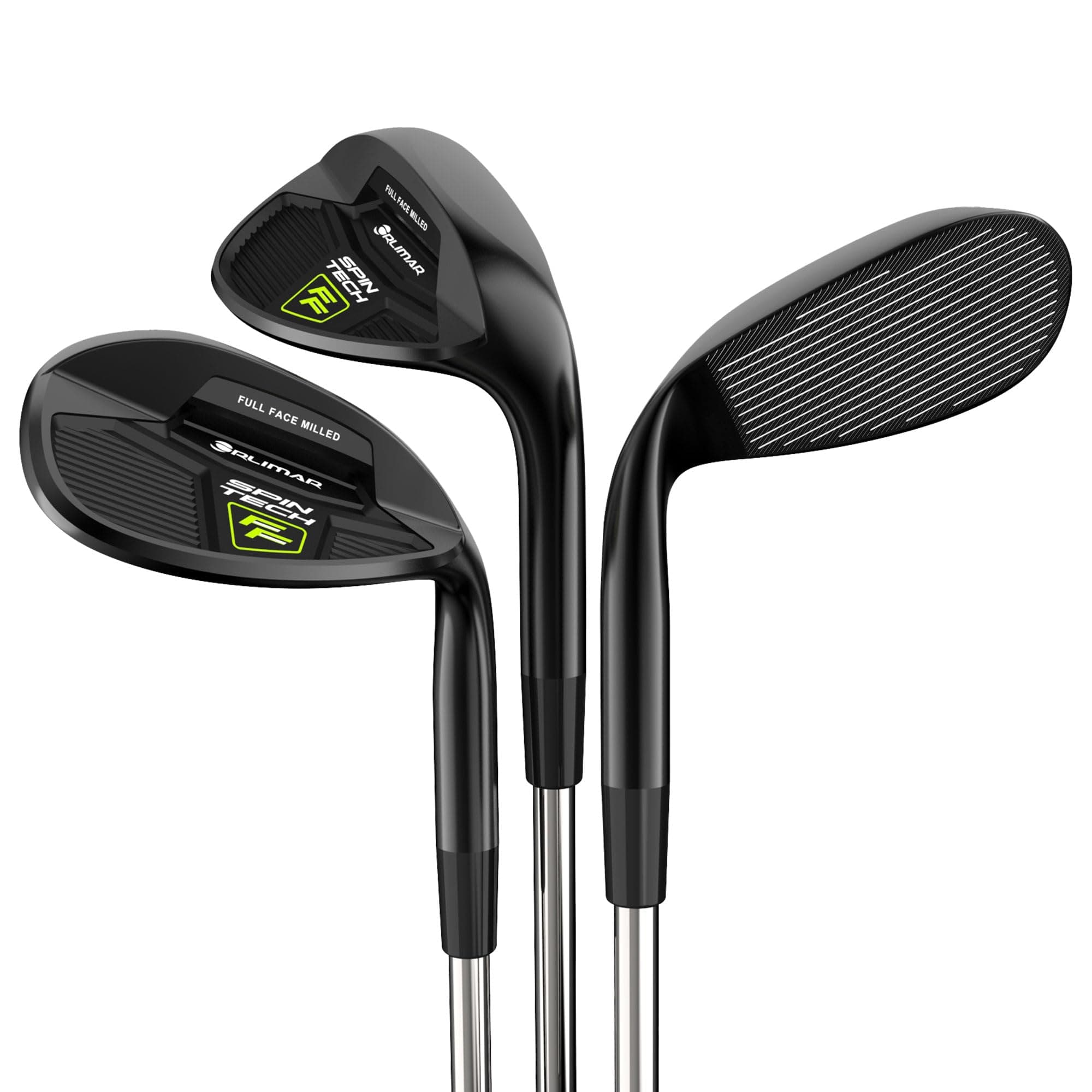 Orlimar Spin Tech Full Face Golf Wedges for Men | Unique Look, Exceptional Spin, Low Bounce Game Improvement 52 56 60 64 Degree Wedge, Right/Left Handed