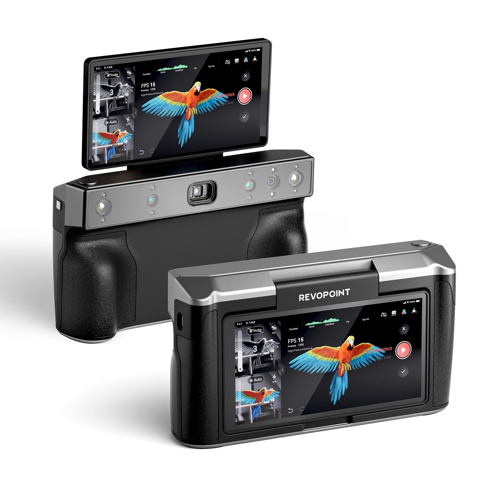 MIRACO 3D Scanner for 3D Printing Handheld, Wireless All-in-one 3D Printer Scanner, Up to 0.02 mm Precision, Full Color Scan for Small to Large Objects, 16GB RAM