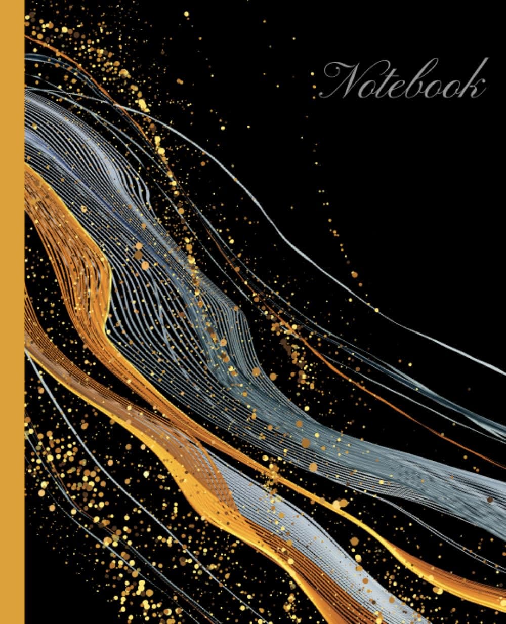 Notebook: Elegance Collections, Wide Rule Lined Paper Notebook Journal, 120 Pages, 7.5" x 9.25"